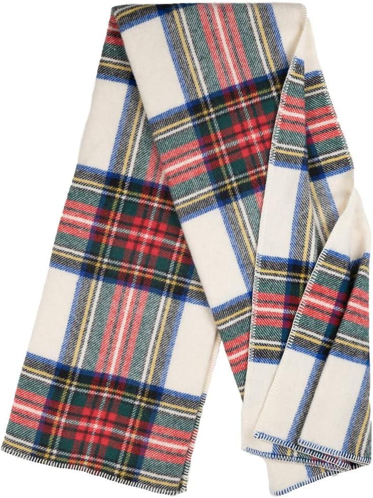 Extra-Large Multicolor Wool Tartan Throw Blanket