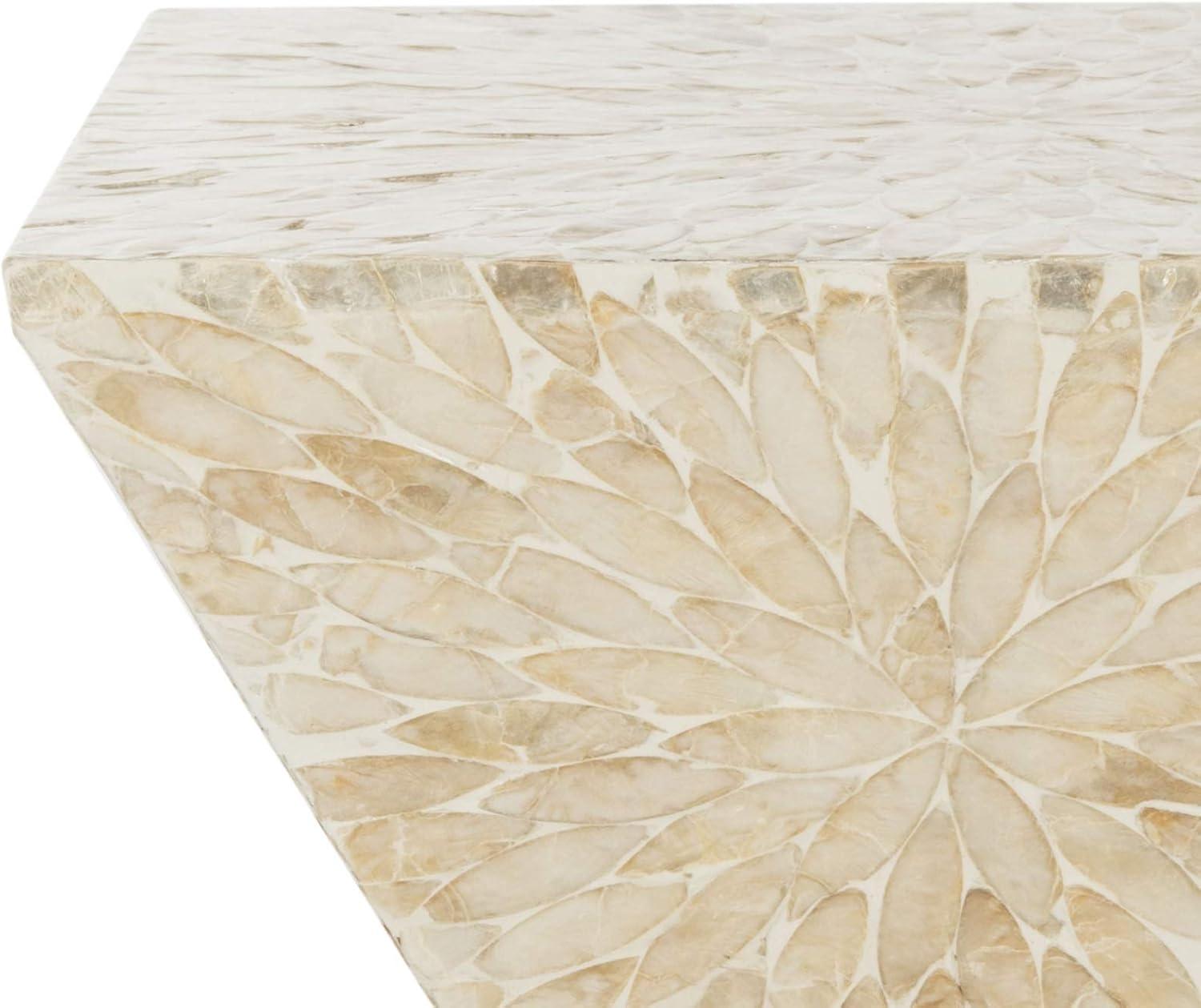 Calypso Sunburst Mosaic Stool - Multi/Beige - Safavieh