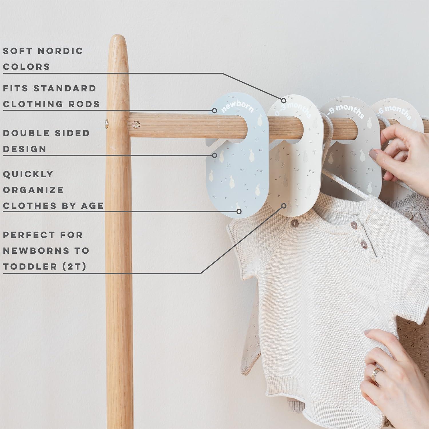 3 Sprouts 3 Sprouts Baby Closet Dividers (Newborn To 24 Months) – Pack Of 8