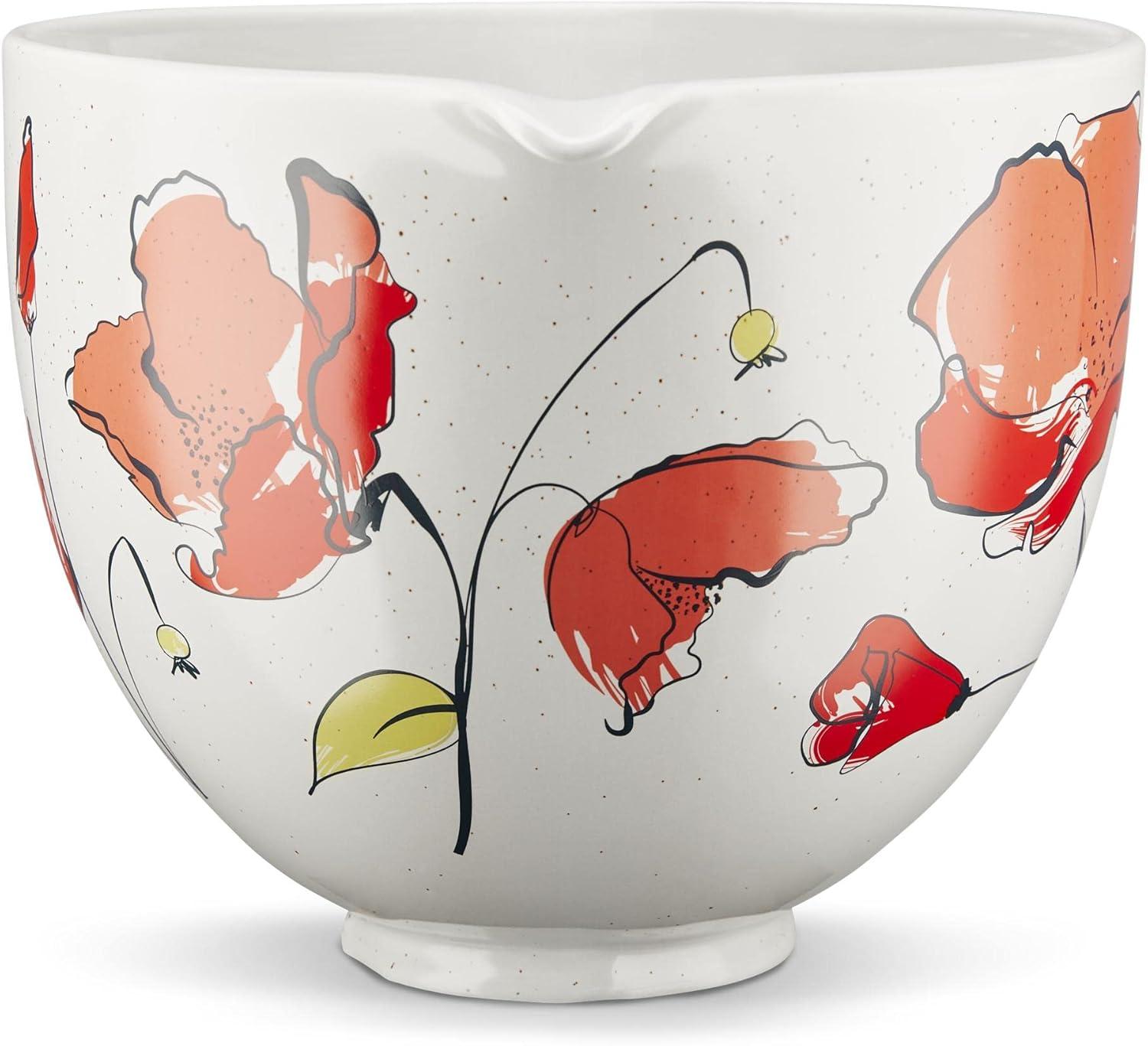 KitchenAid® 5 Quart Poppy Ceramic Bowl