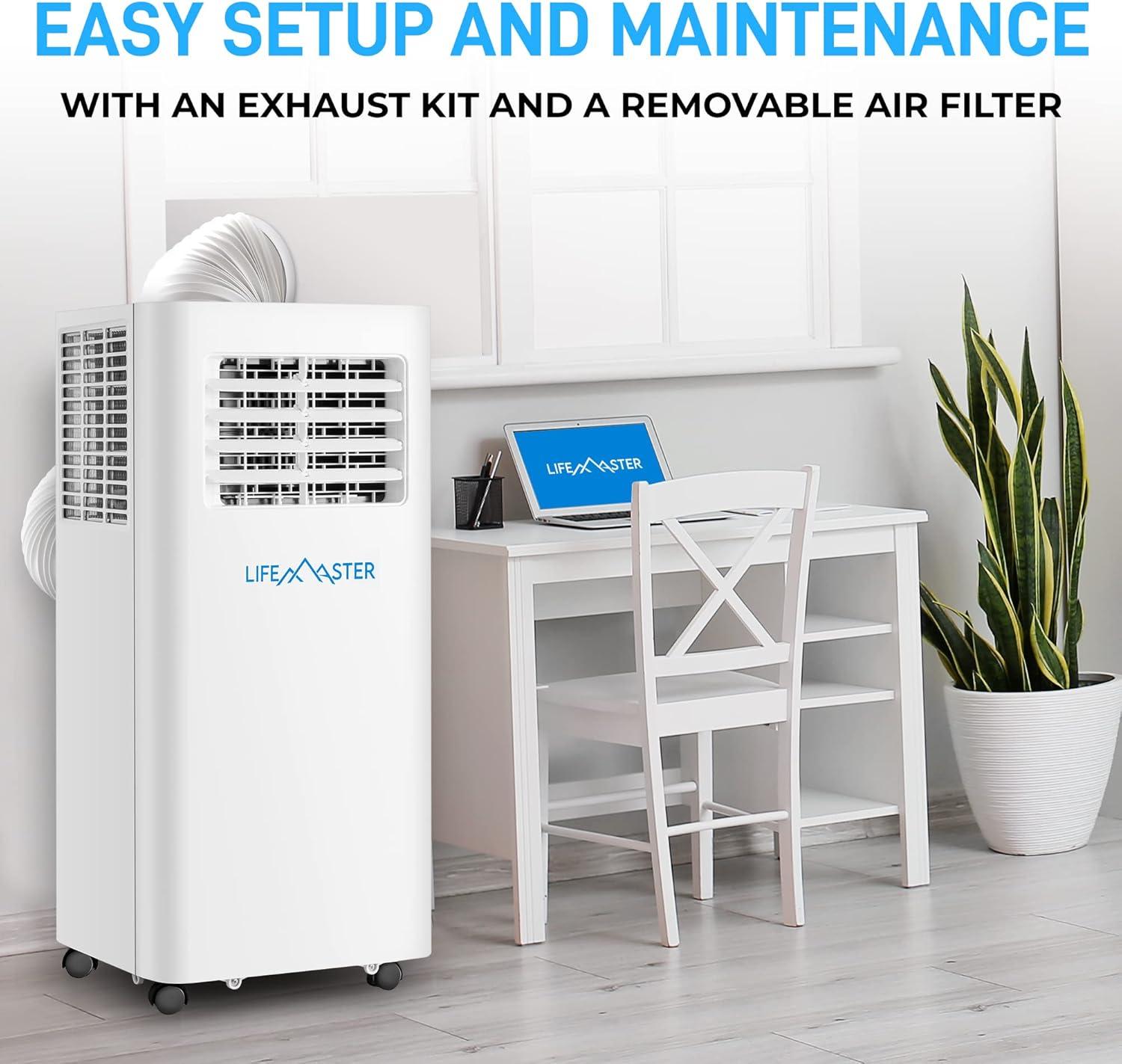 14,000 BTU Portable Air Conditioners, Room Air Conditioner with Digital Remote 