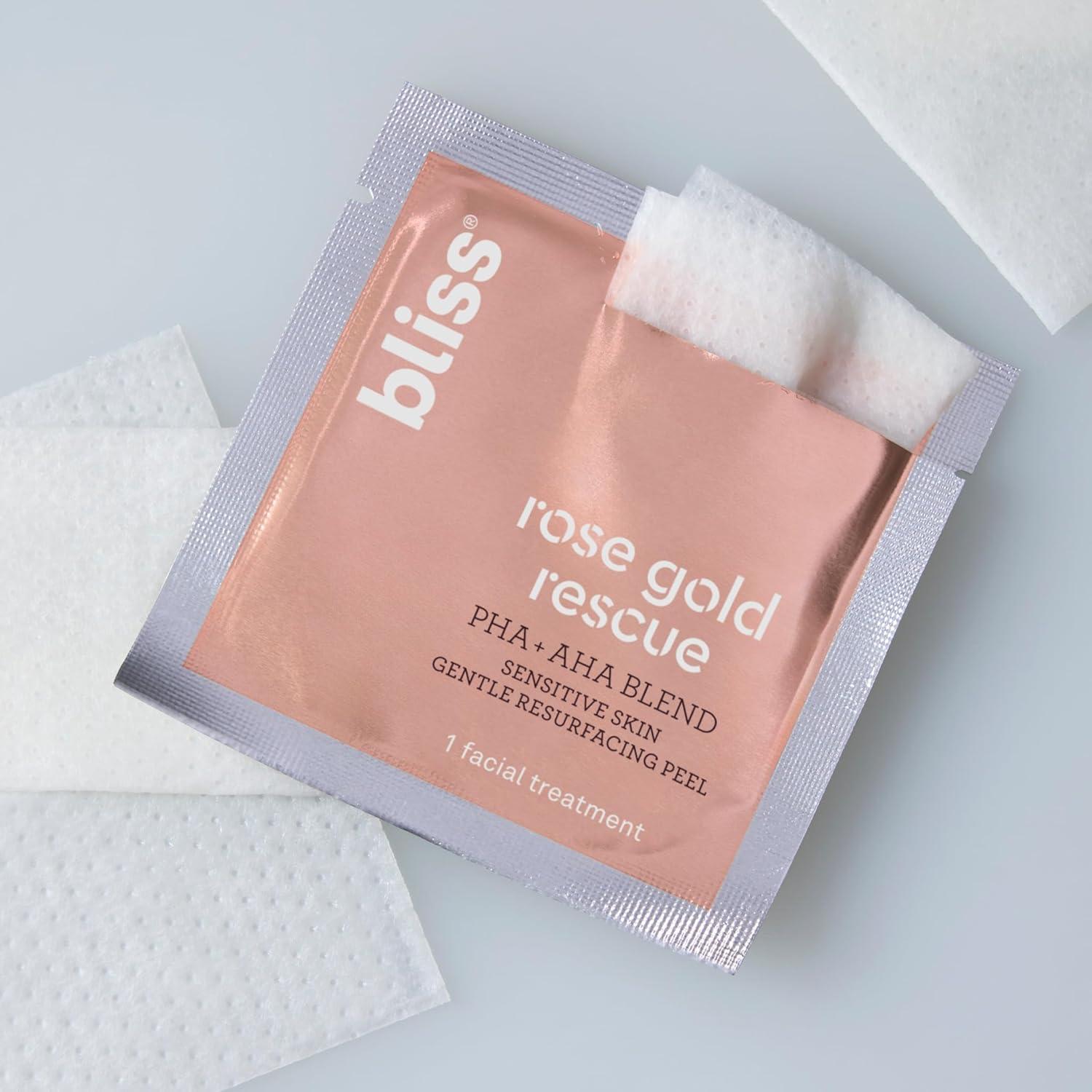 bliss Rose Gold Rescue Sensitive Skin Gentle Resurfacing Peel - 15ct