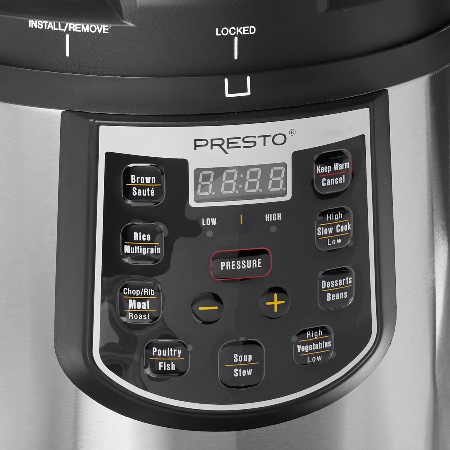 Presto 6 Qt Electric Pressure Cooker Plus - 02141