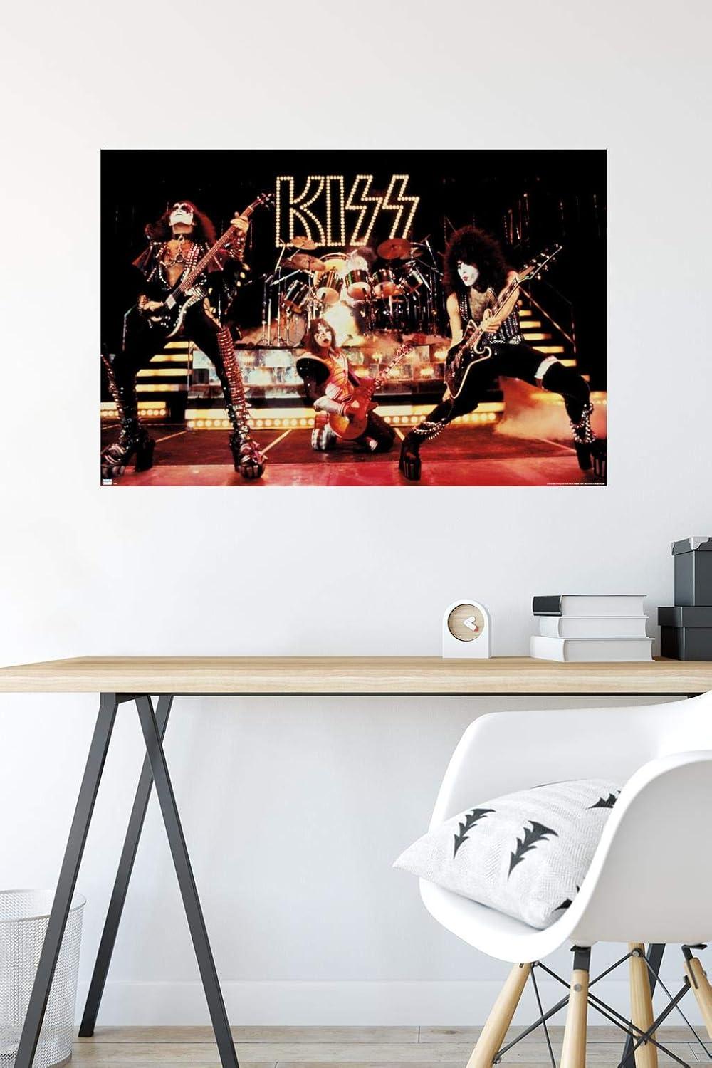 Kiss Live Show Multicolor Premium Unframed Wall Poster