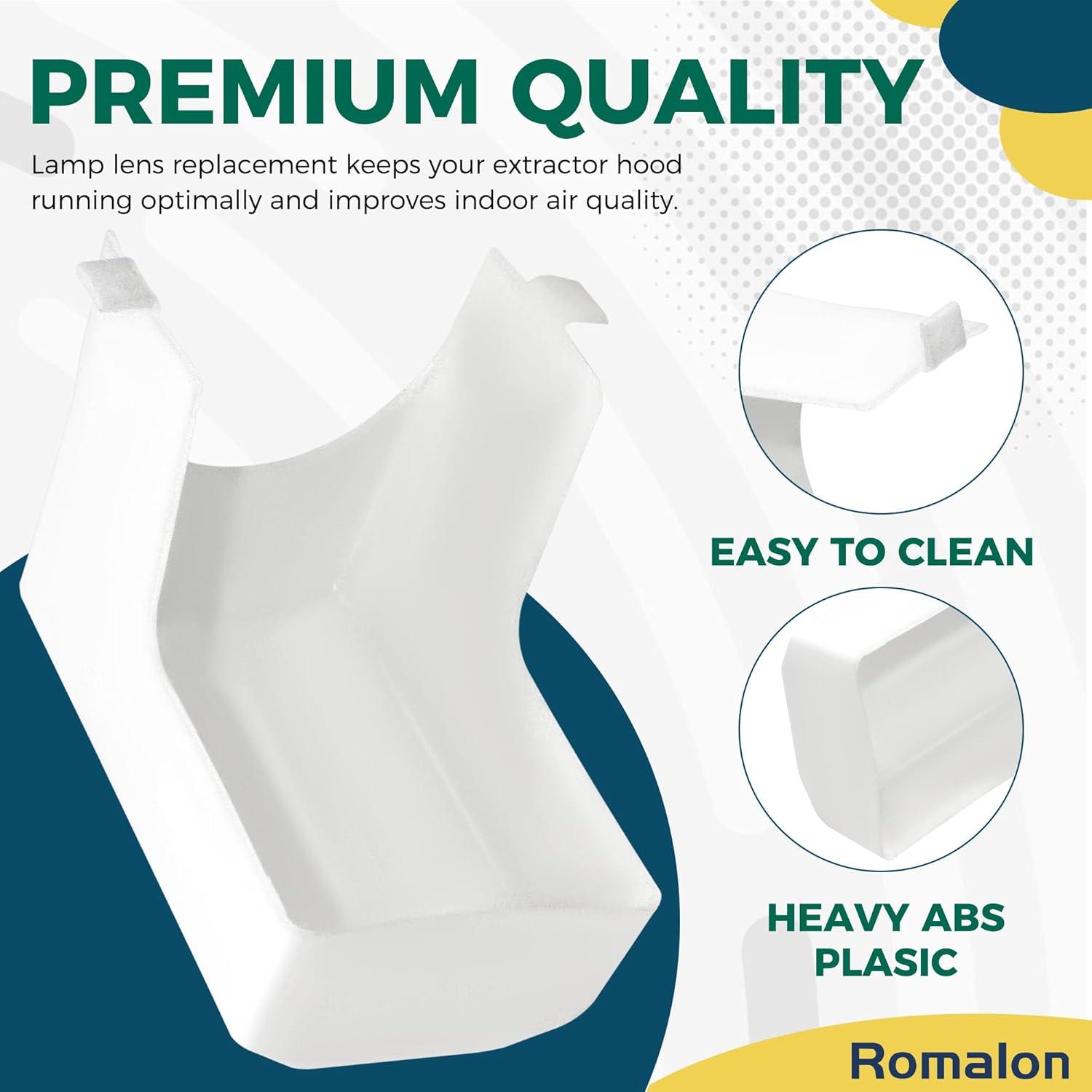 WeiLaiKeQi 99110437 Range Hood Light Lens Cover Lightweight Easy to Install Replacement