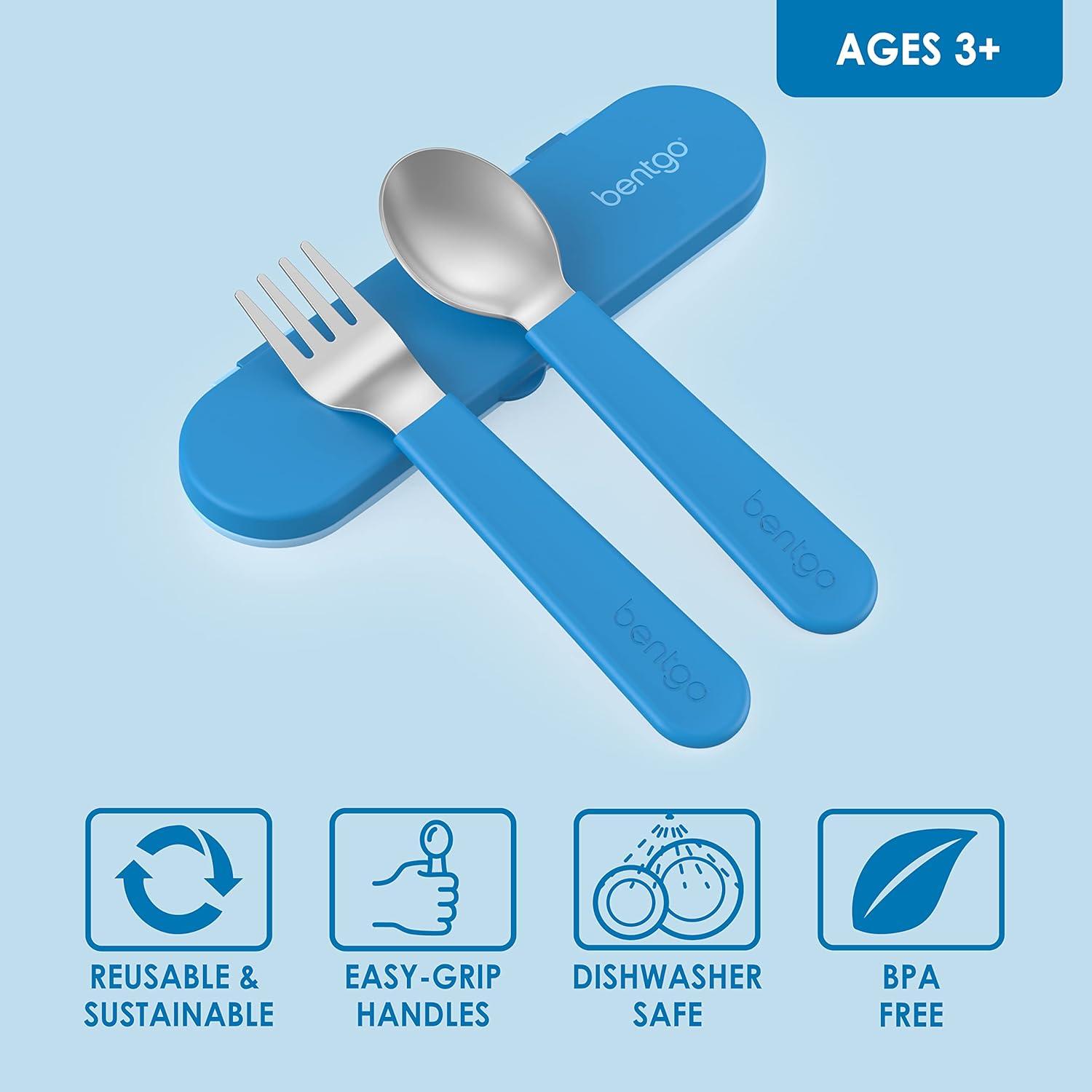 Bentgo Kids' Stainless Steel Utensil - Blue