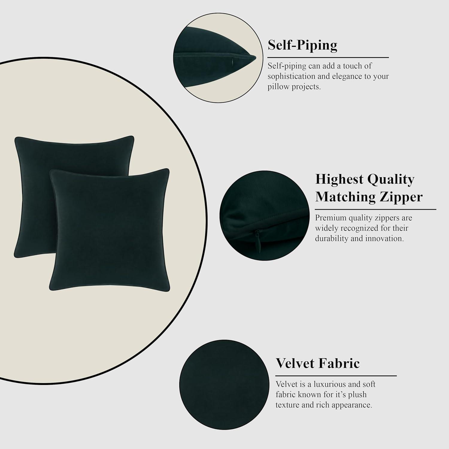 A1 Home Collections LLC Velvet Pillow Cover (Set of 2)