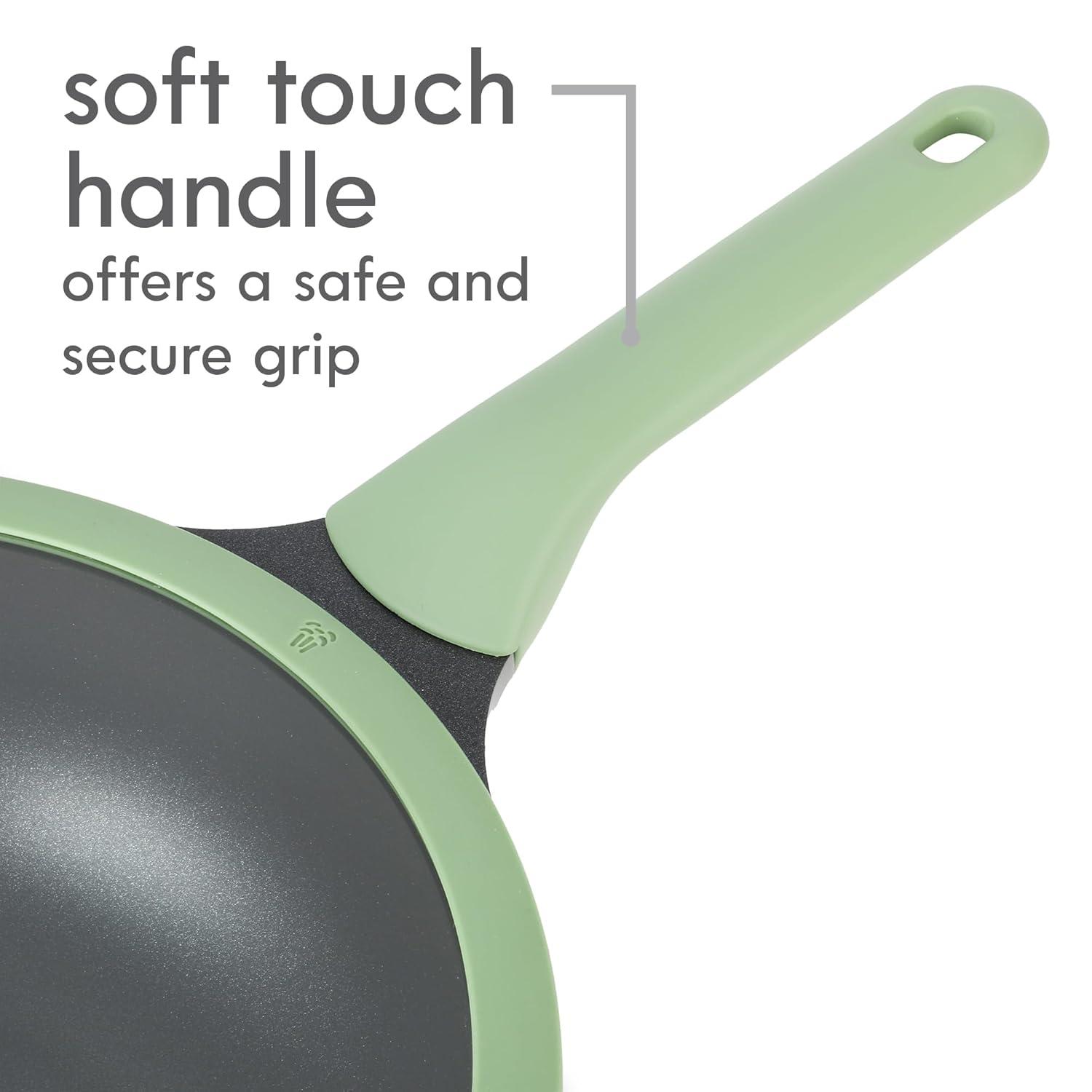 Kenmore Theodore 6 Quarts Non-Stick Aluminum Saute Pan with Lid