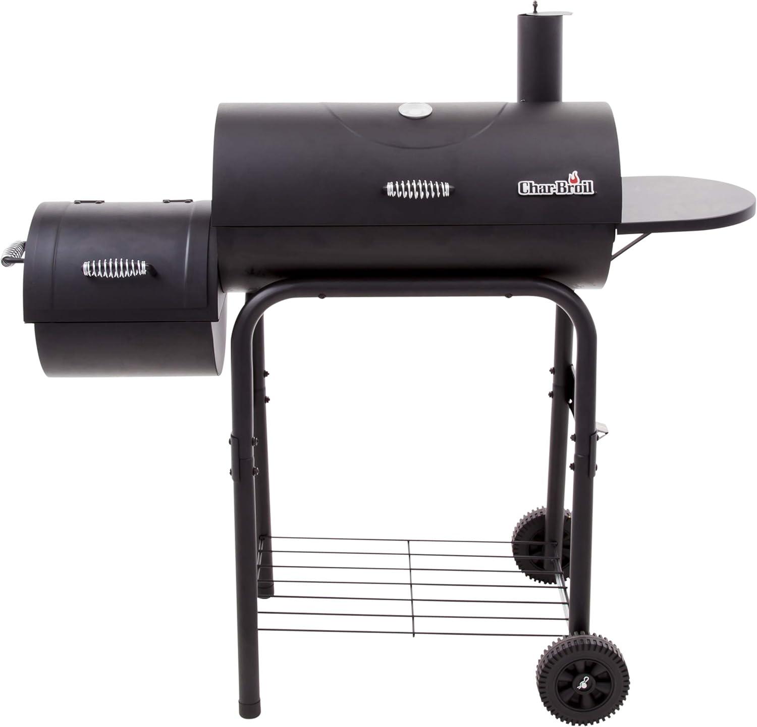 Charbroil Charbroil American Gourmet 430 Offset Barrel Charcoal Grill and Smoker