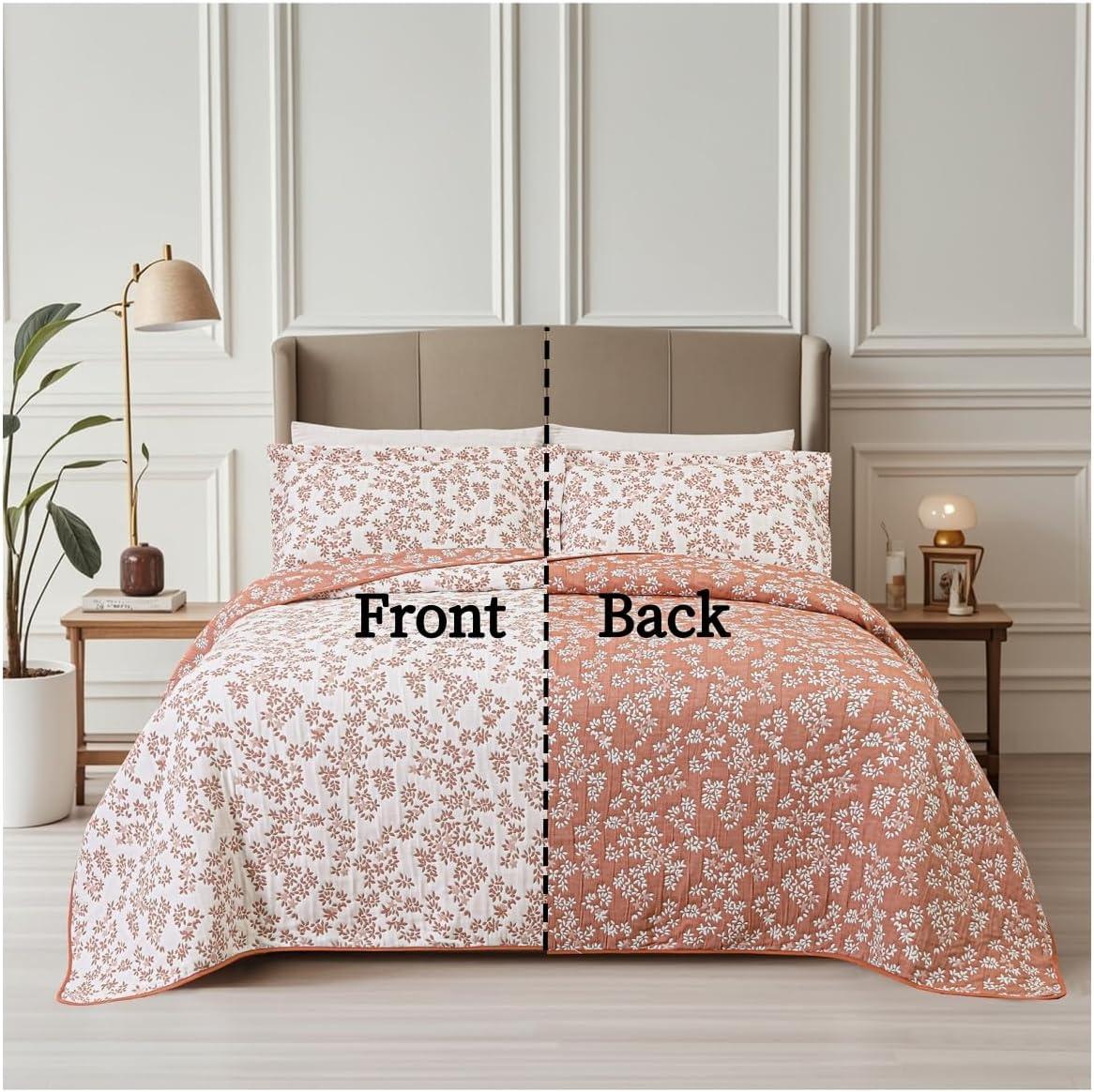 Marina Decoration Percale Floral Quilt Set