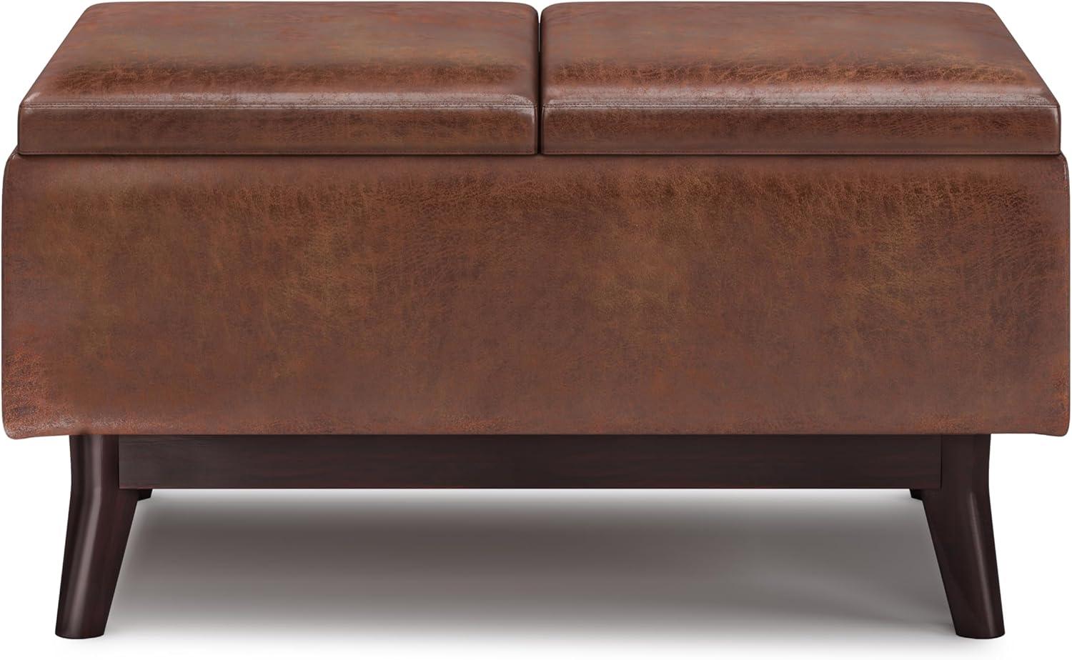 Owen Faux Leather Ottoman