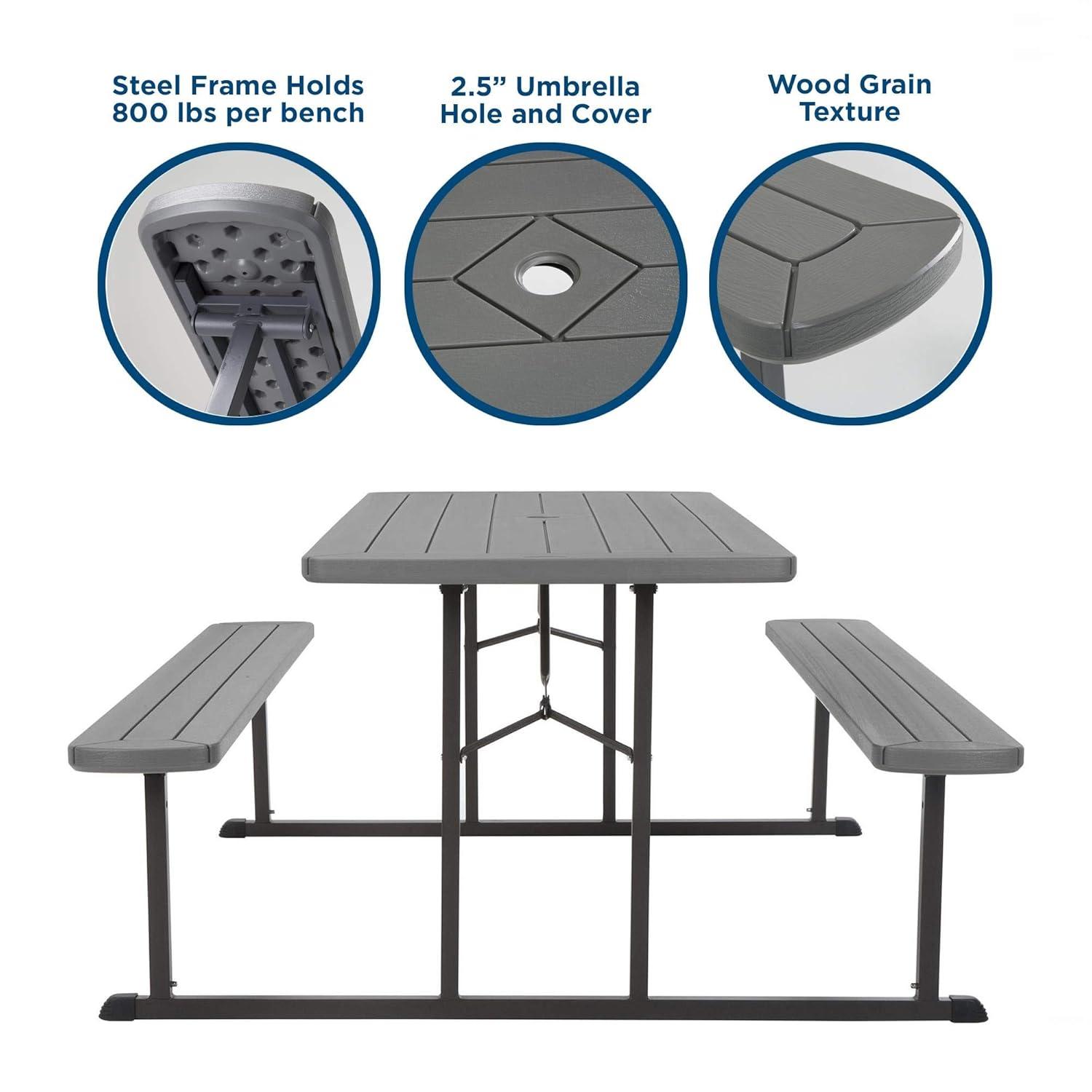 COSCO Outdoor Living 6 ft. Folding Picnic Table