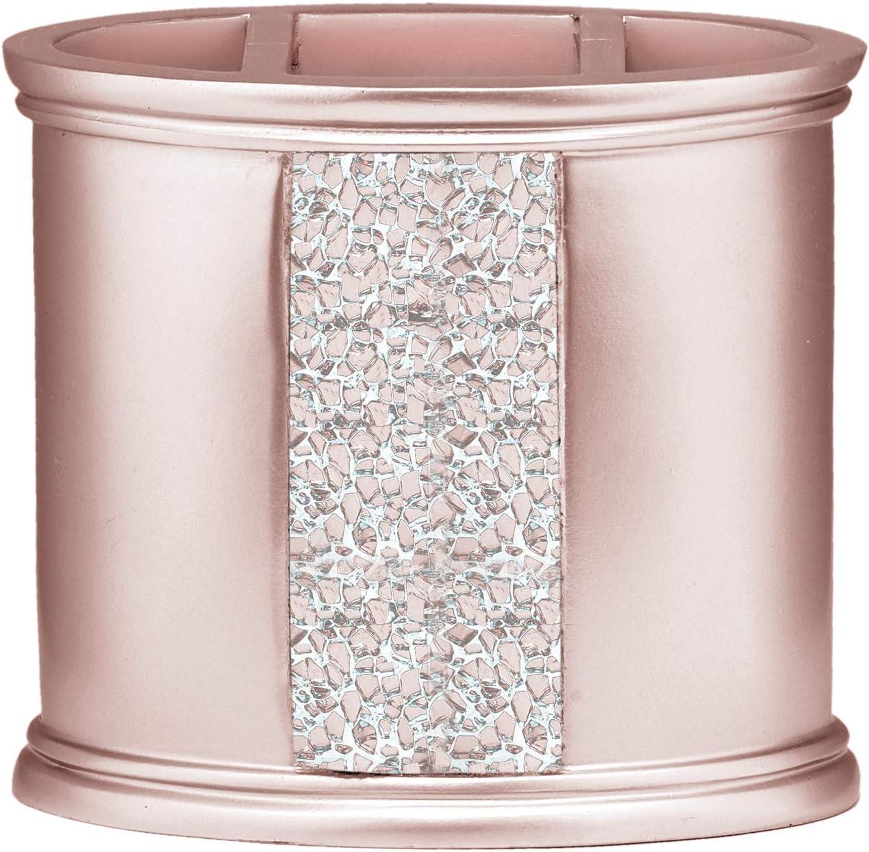 Bath Blush Sinatra Bath Decor Accessories, Premium, Durable, Acrylic Resin, Eco-Friendly Toothbrush Holder (4"H x 5"W x 1"D)