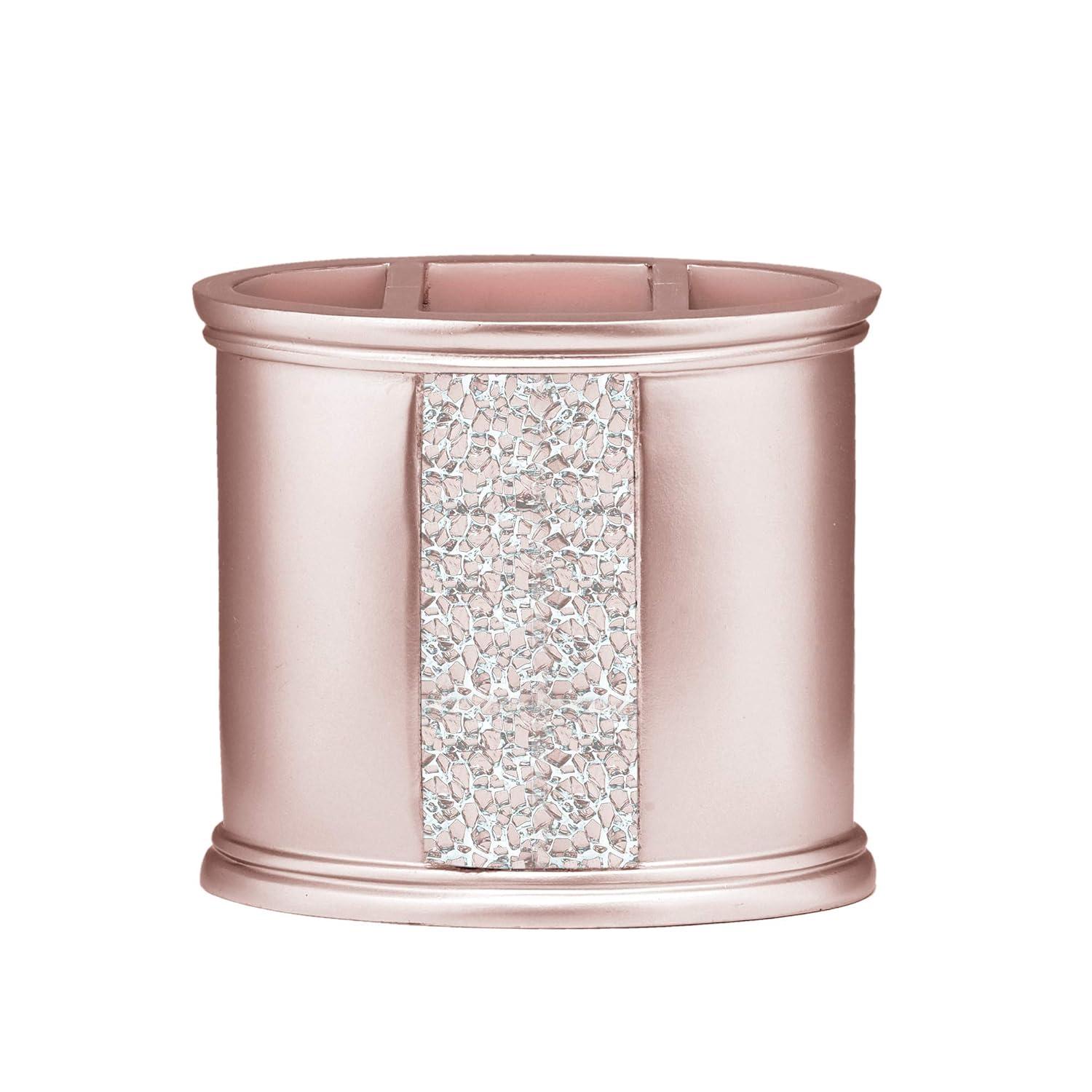 Bath Blush Sinatra Bath Decor Accessories, Premium, Durable, Acrylic Resin, Eco-Friendly Toothbrush Holder (4"H x 5"W x 1"D)