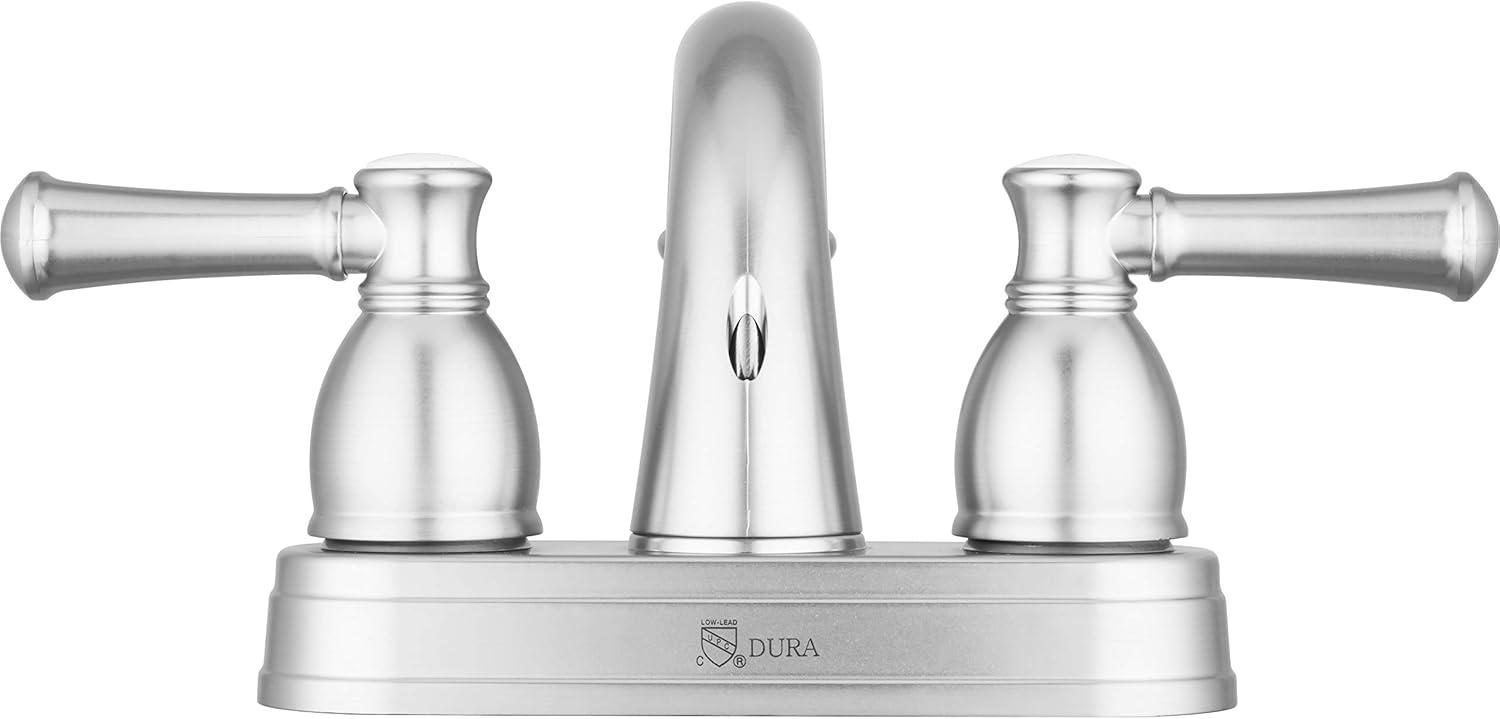 Dura Faucet Designer Arc Spout RV Lavatory Faucet - Brushed Satin Nickel