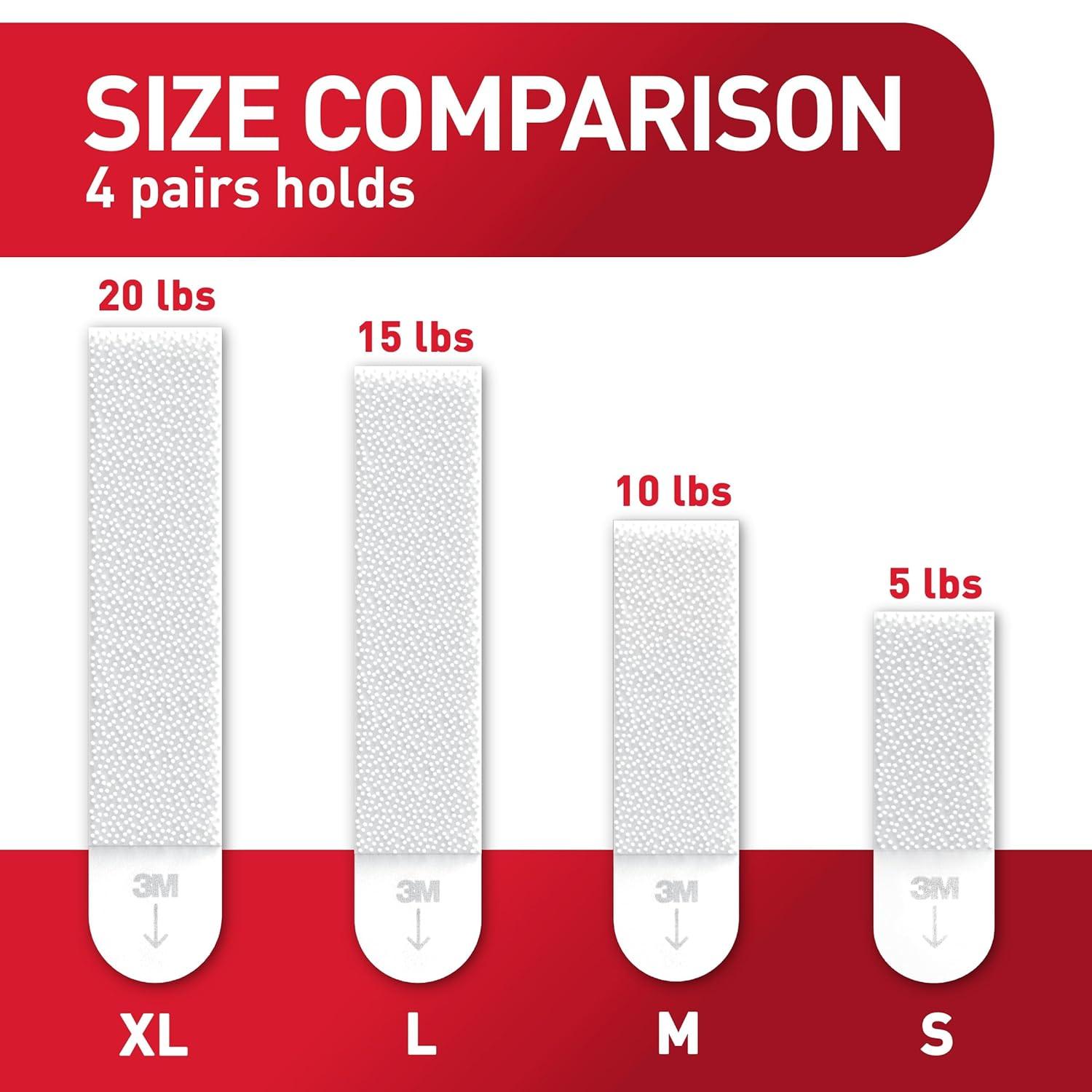 Command 20 Lb XL Heavyweight Picture Hangers, Damage-Free Hanging, 8 Pairs