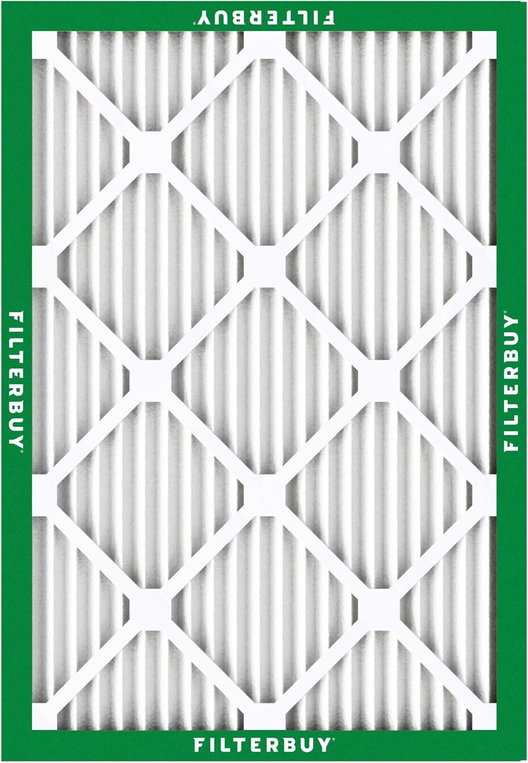 Filterbuy 14x20x1 Air Filter MERV 8, Pleated HVAC AC Furnace Filters Replacement