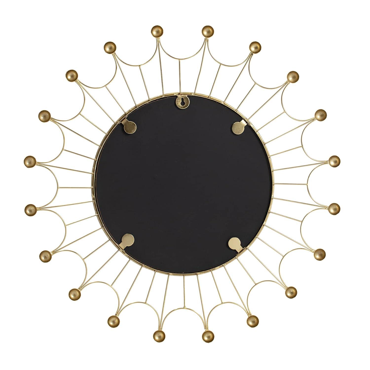 Habitat Evander Gold Bulb Wall Mirror