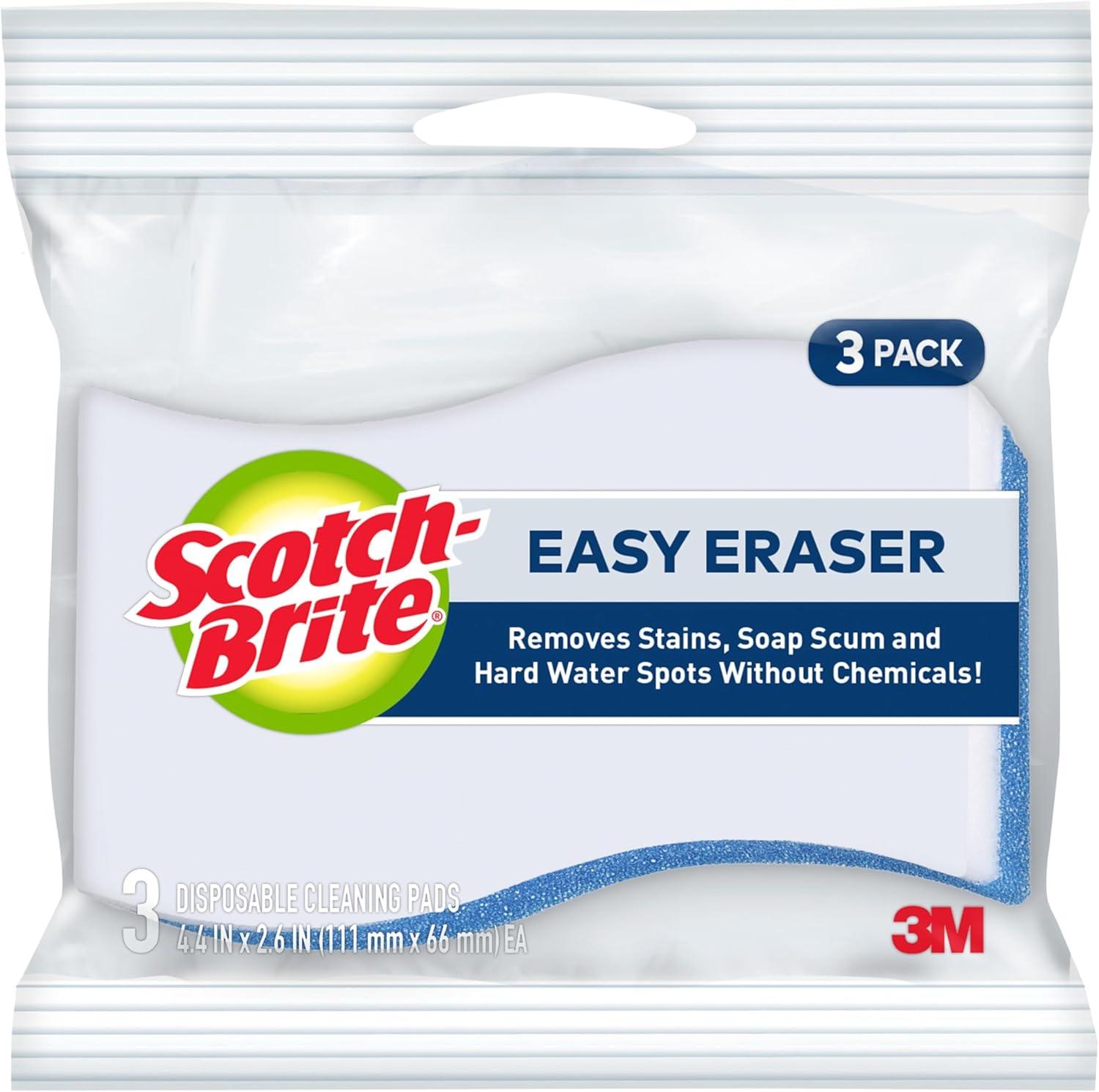 Scotch-Brite Easy Eraser, 3 Disposable Pads