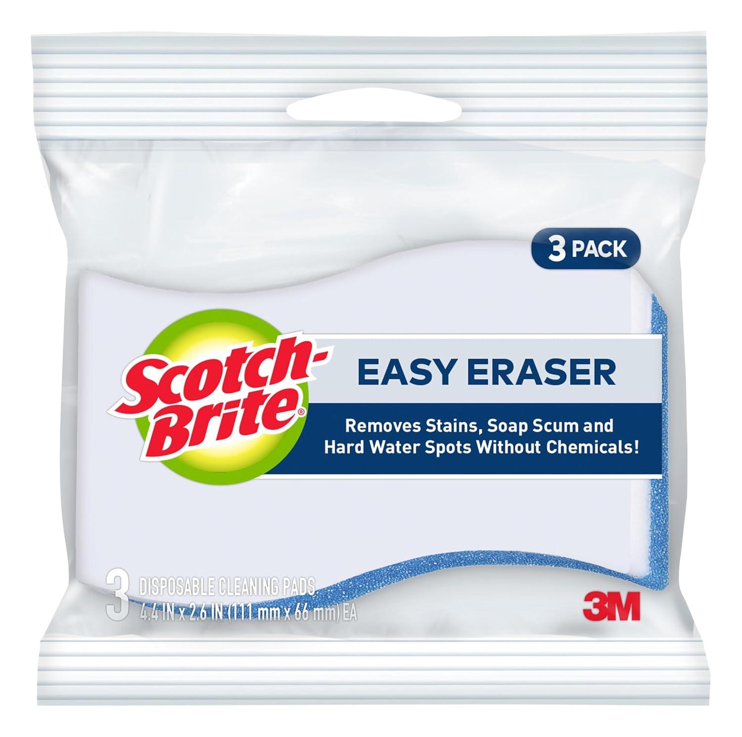 Scotch-Brite Easy Eraser, 3 Disposable Pads
