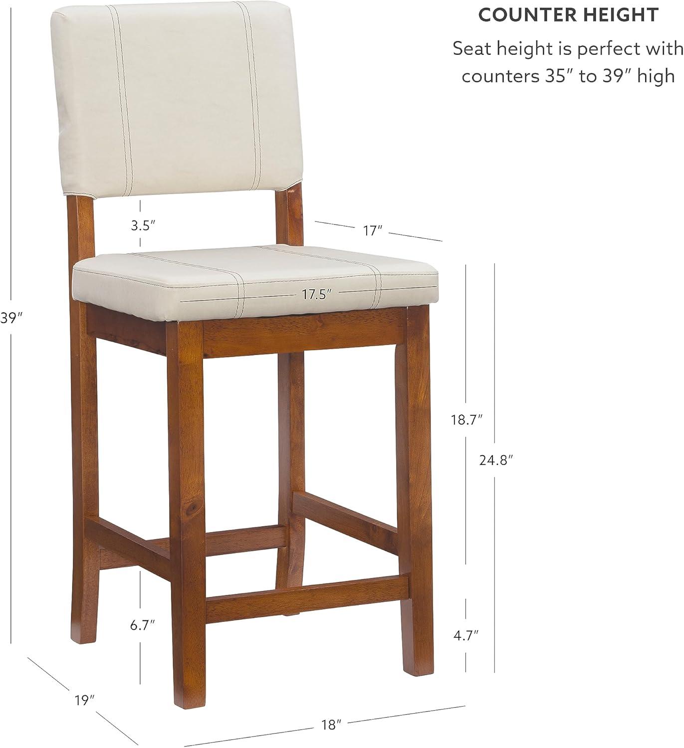 24" Milano Counter Height Barstool - Linon