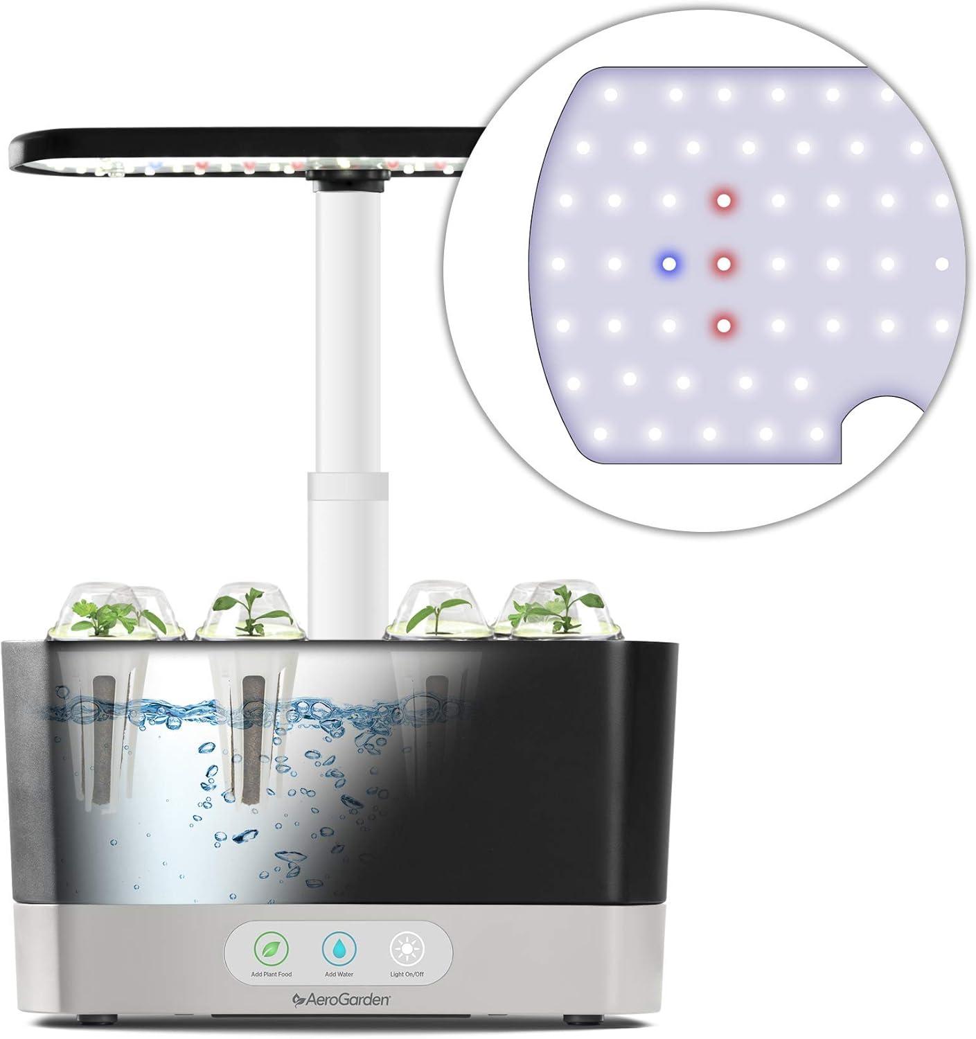 AeroGarden Black Hydroponic Indoor Growing System with LED Light