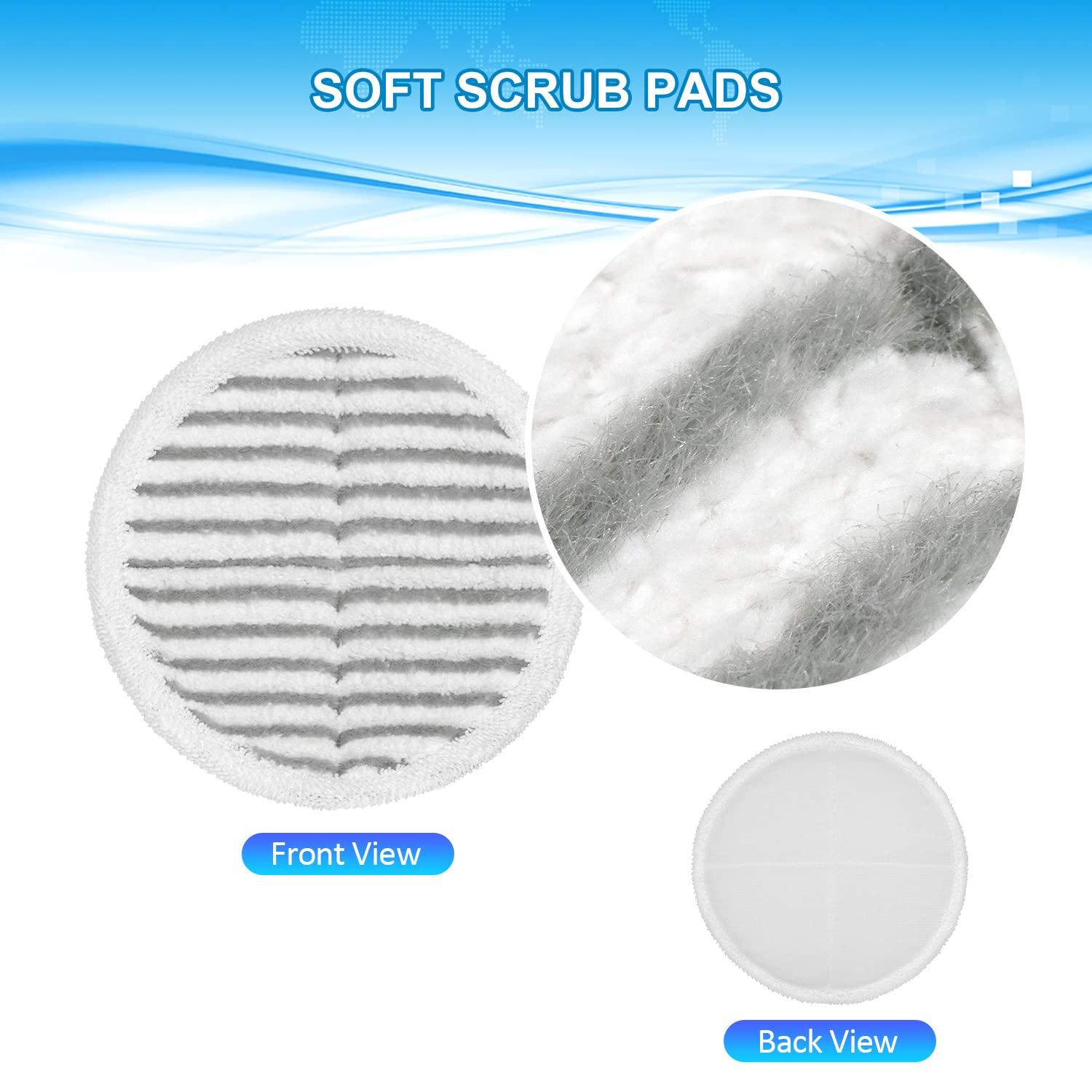 6 Pack 2124 2037 2039A 20399 20391 Steam Mop Pads Replacement Compatible with Bissell Spinwave Hard Mop Cleaner
