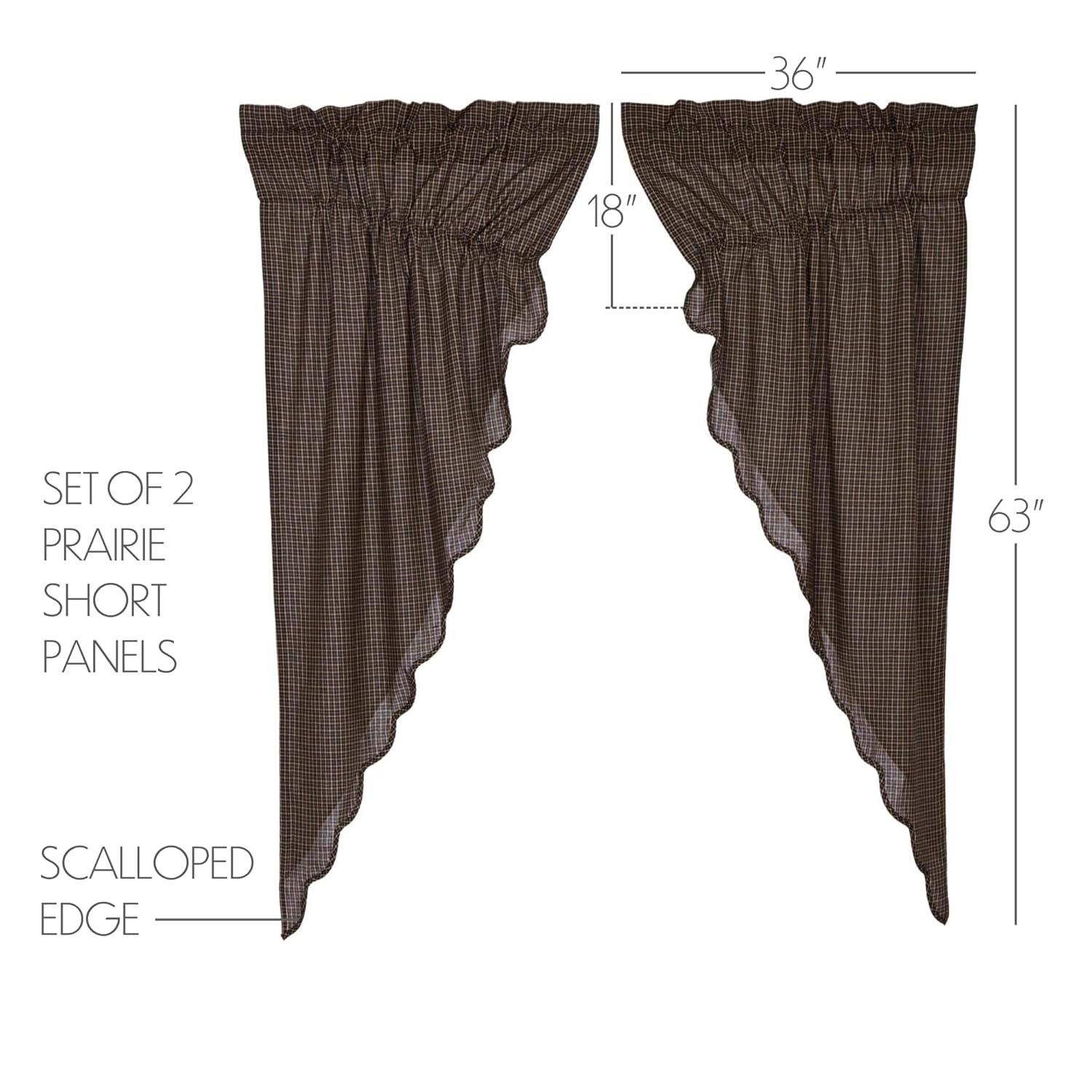 VHC Brands Kettle Grove Cotton Blend Room Darkening Curtain Panel Pair (Set of 2)