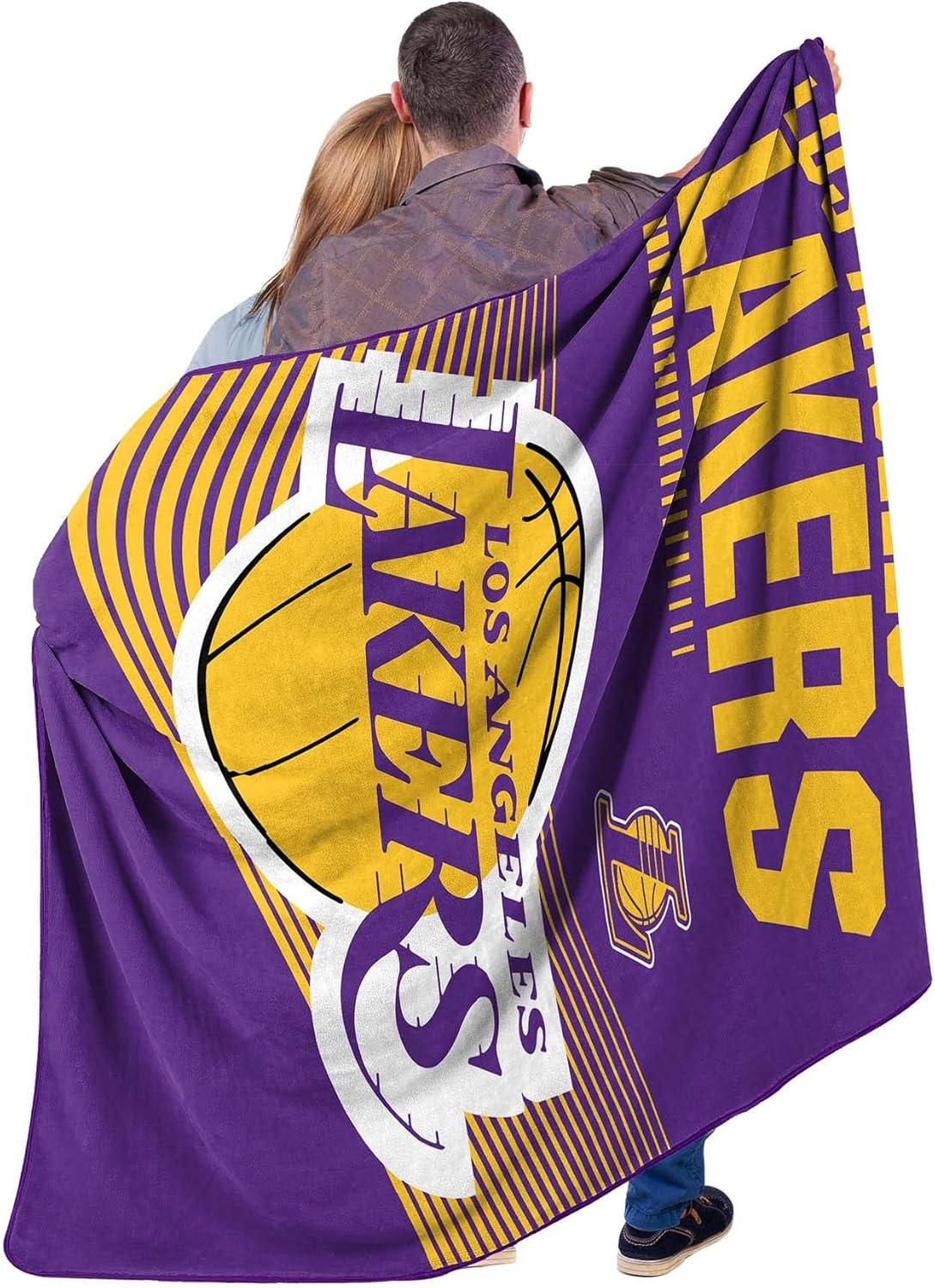 NORTHWEST NBA Los Angeles Lakers 60" x 80" Raschel Throw Blanket