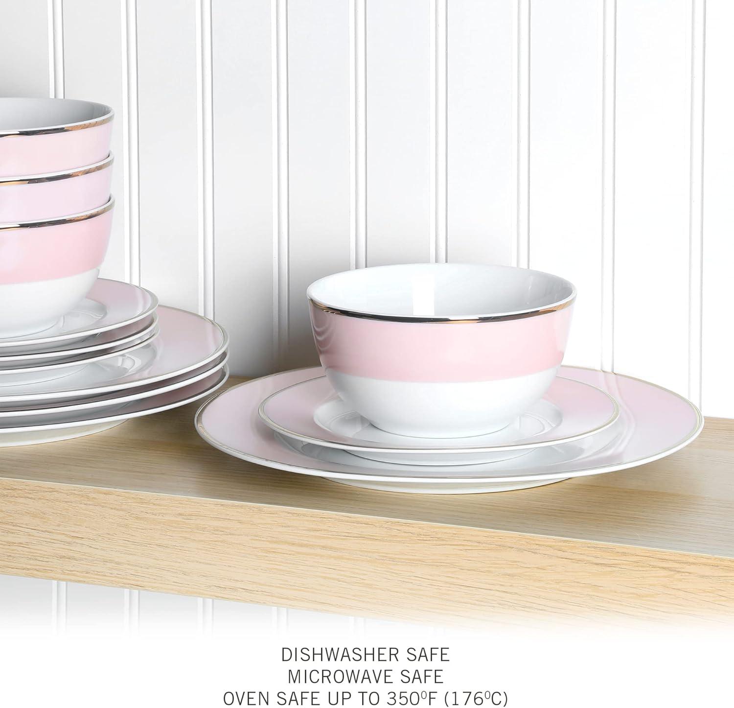 Martha Stewart Gracie Lane Ceramic Dinnerware Set - Service for 4