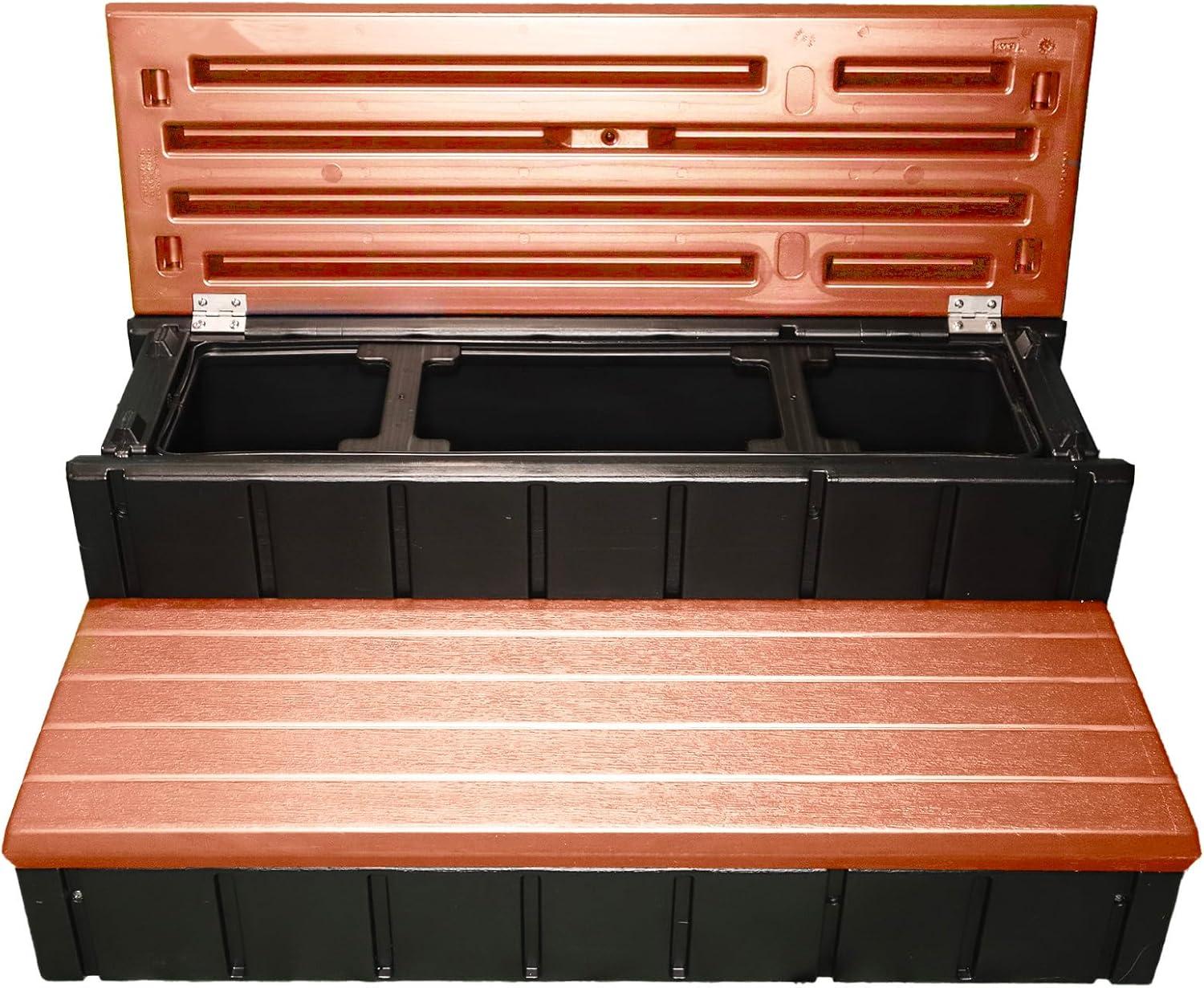 Confer Plastics Confer Plastics 36" Storage Spa Steps Espresso