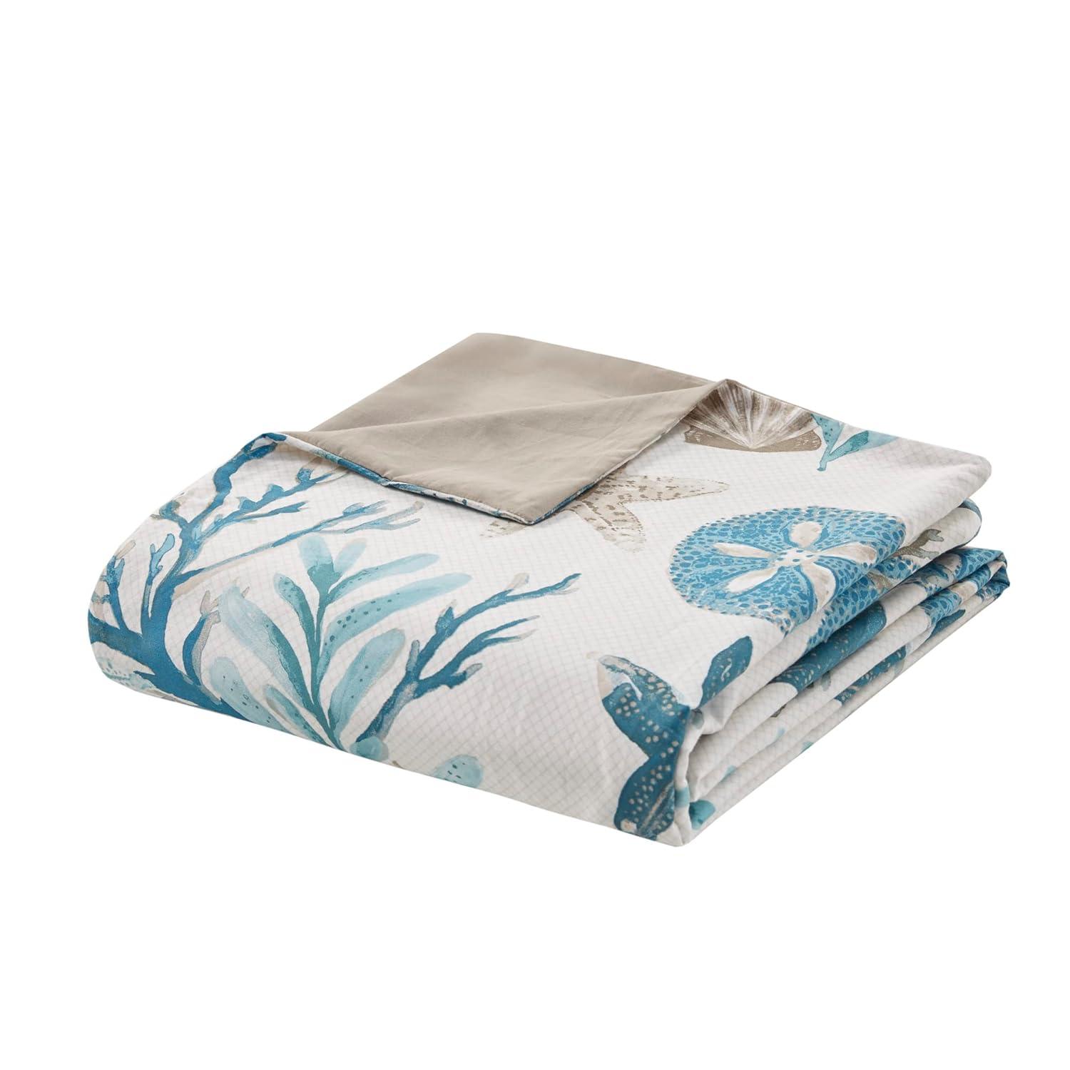 Pebble Beach 6 Piece Cotton Sateen Coastal Duvet Cover Set