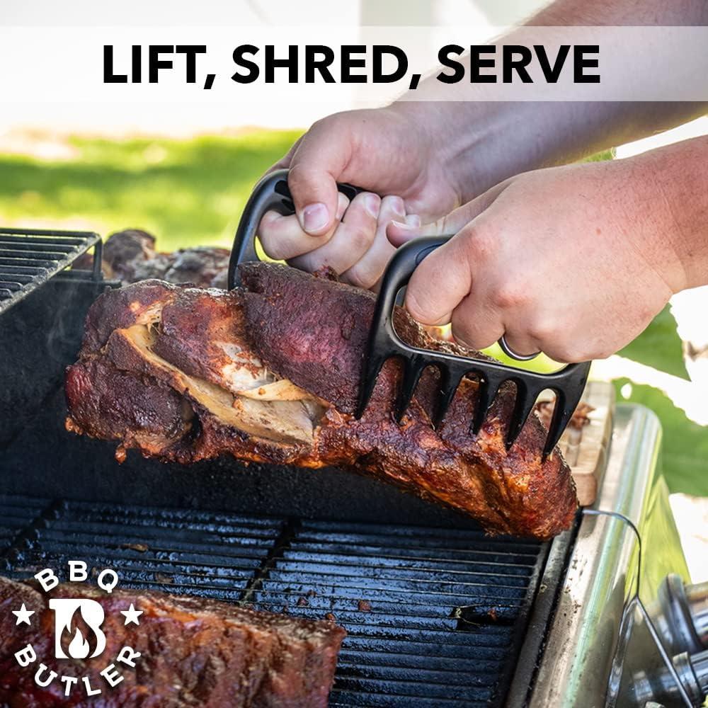 BBQ Butler Bear Paws Meat Shredders And BBQ Butler Meat Smoking Guide Magnet