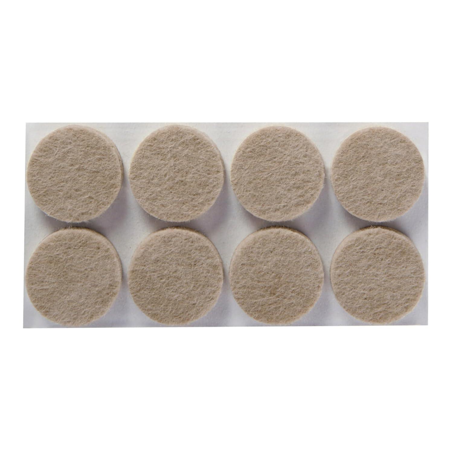 Scotch 1" 32pk Felt Pads Beige: Anti-Scratch Furniture & Chair Leg Protection, Floor Pad, 1" x 0.2" Felt, 32ct