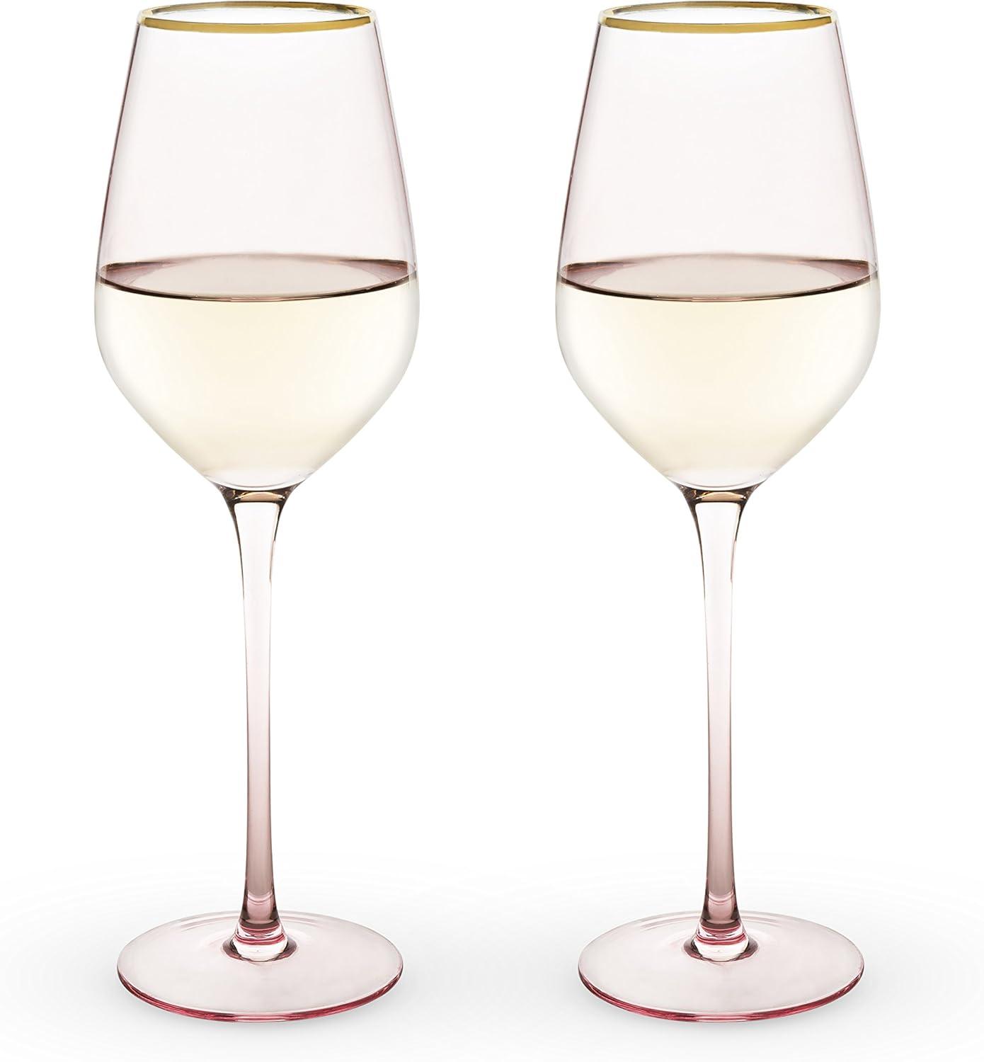 Rose Crystal White Wine Glass