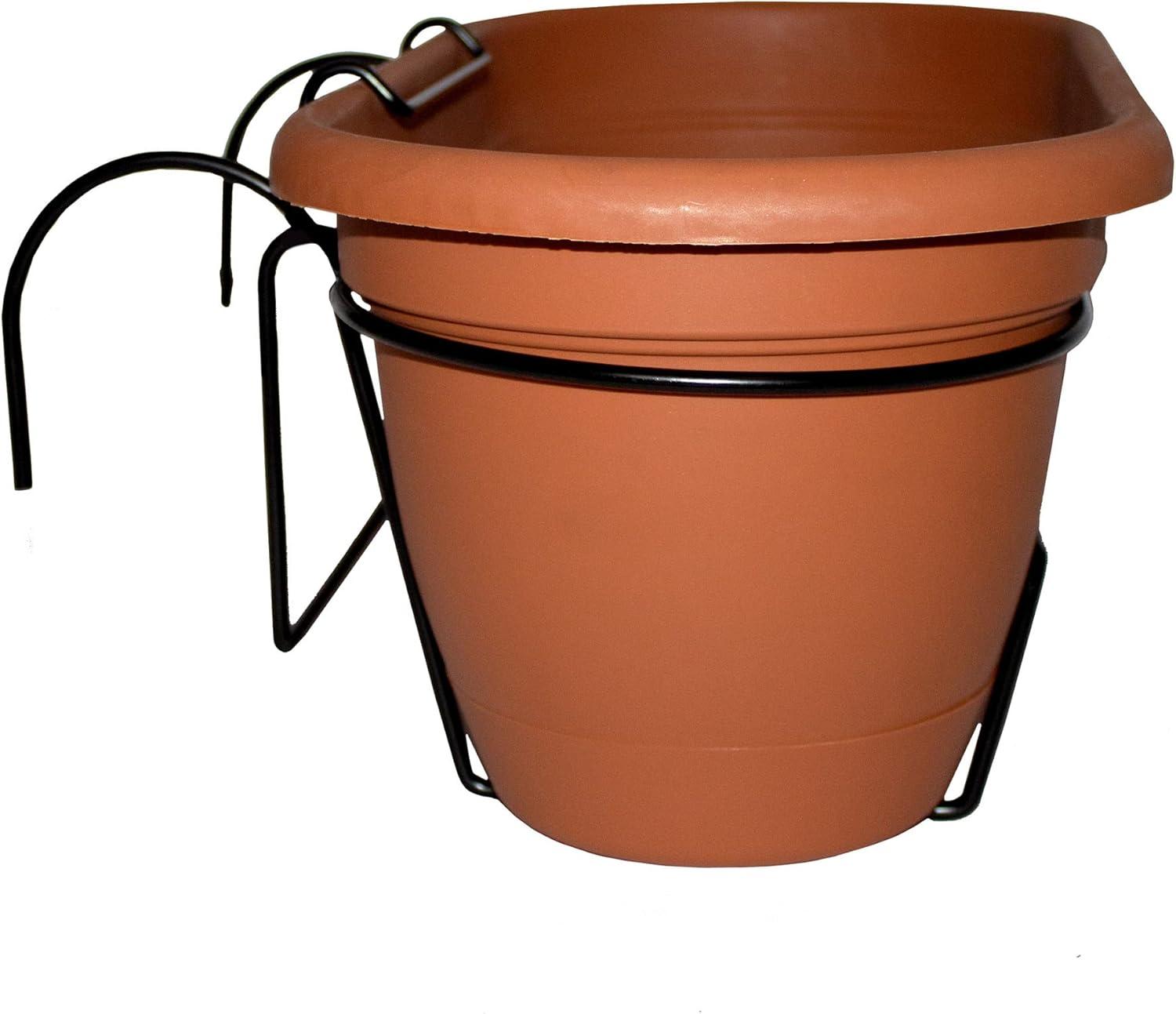 Bloem 7.5 in. H X 9.13 in. W X 18 in. D Resin Lucca Window Box Terracotta