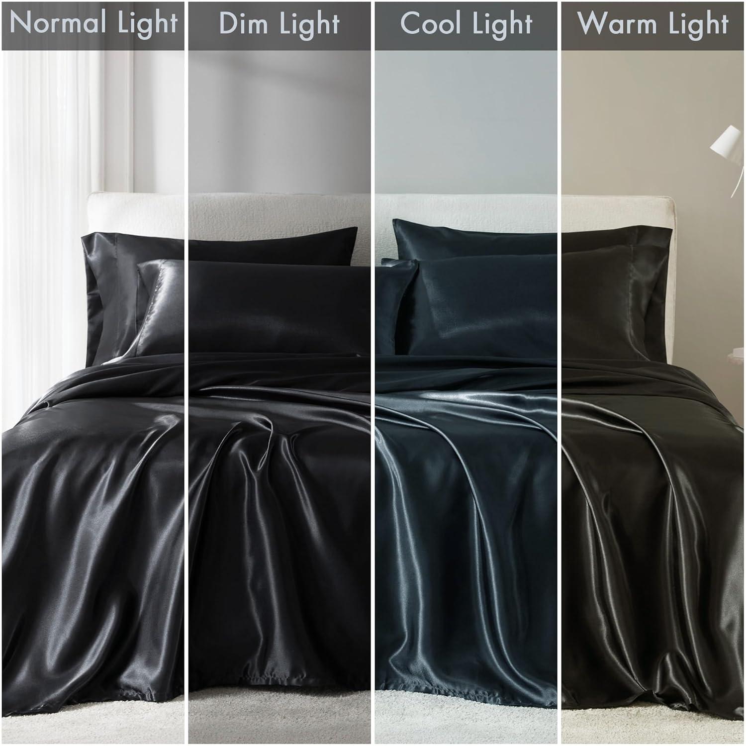 Madison Park Essentials Satin Luxury Sheet Set