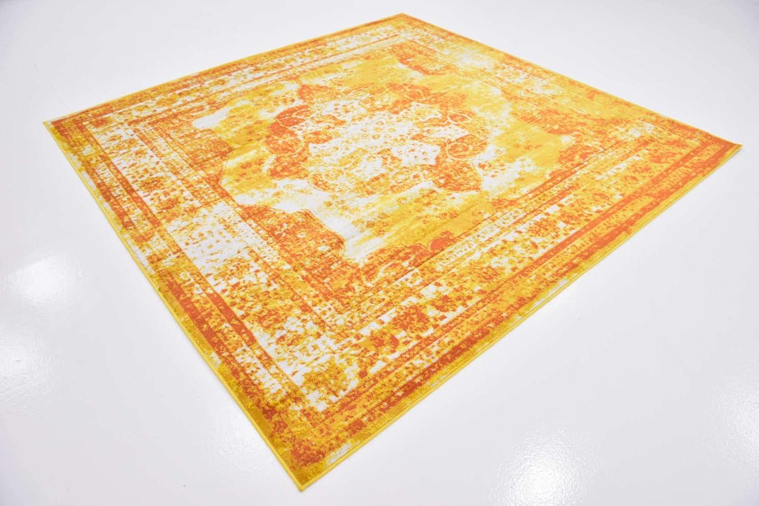 Unique Loom 8' 0 x 8' 0 Square Sofia Orange Area Rug