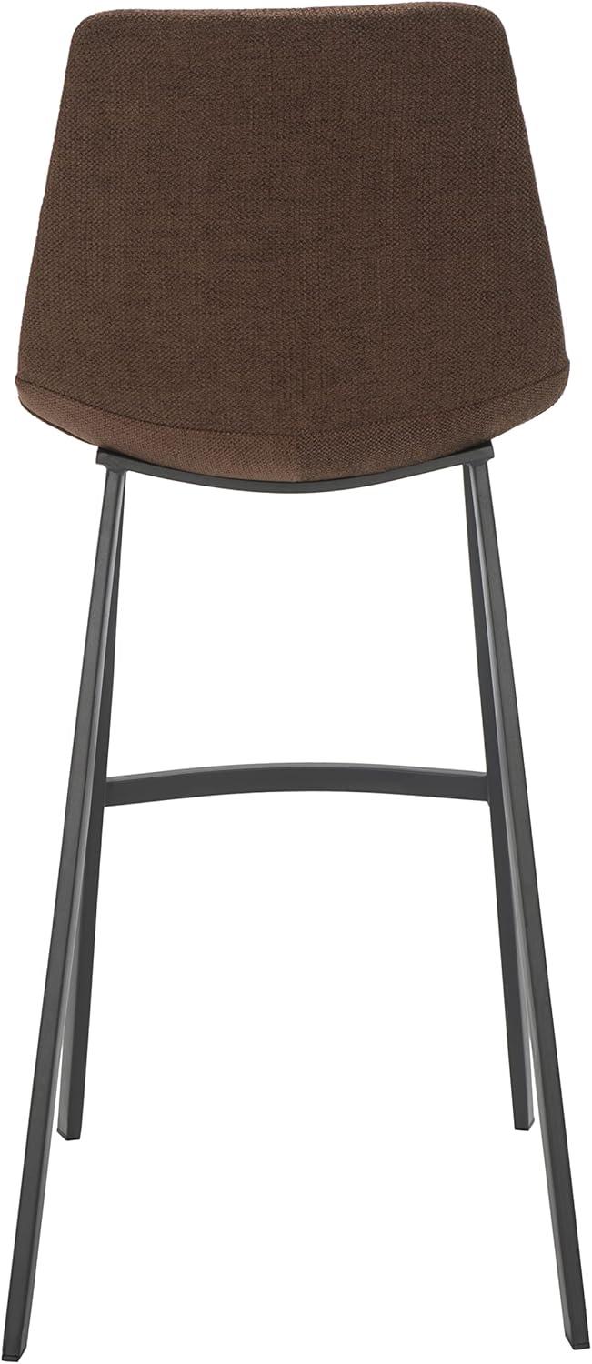 Rhyatte Bar Stool  - BST3018 - Cognac/Black - Safavieh