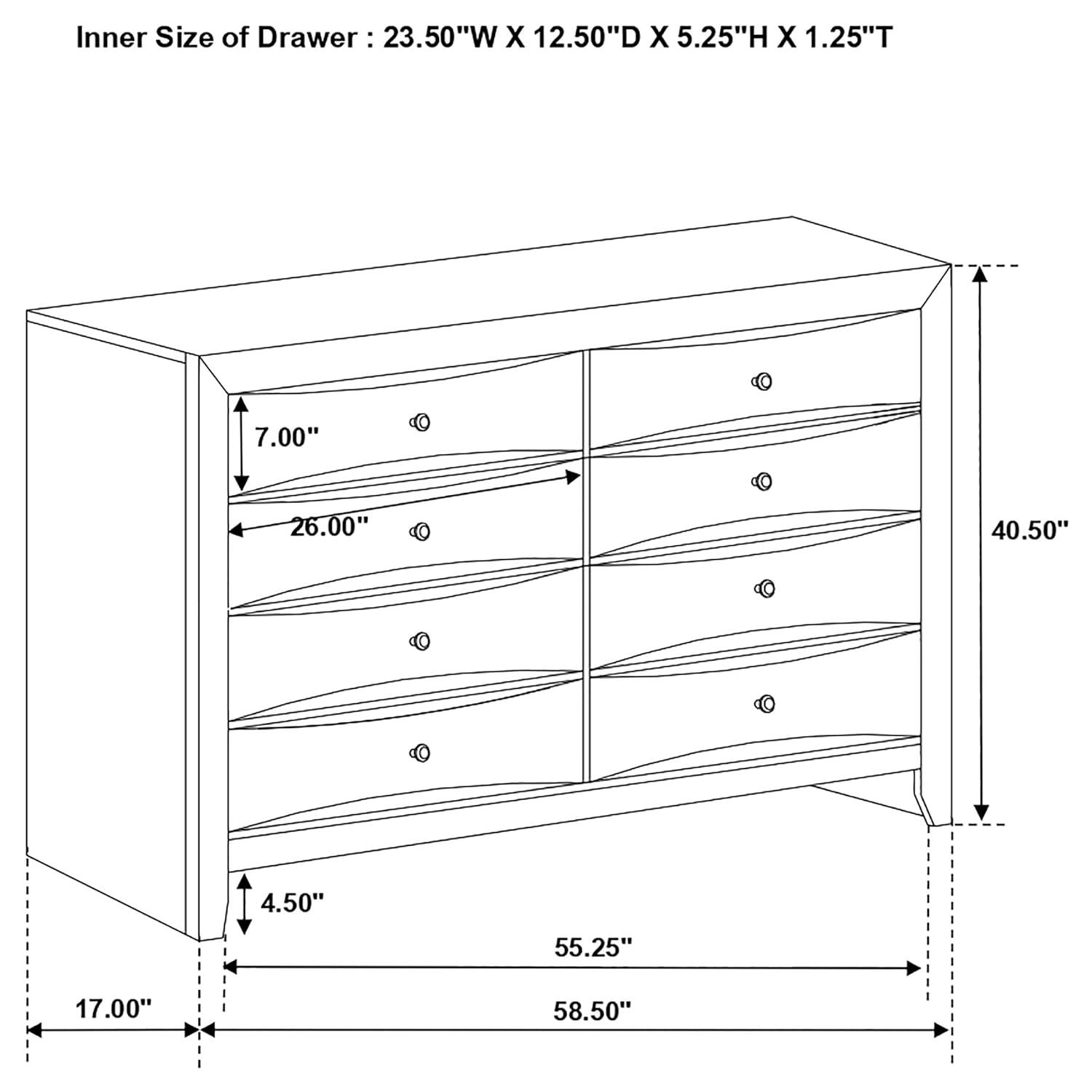 Briana Storage Bedroom Set with Bookcase Headboard Black