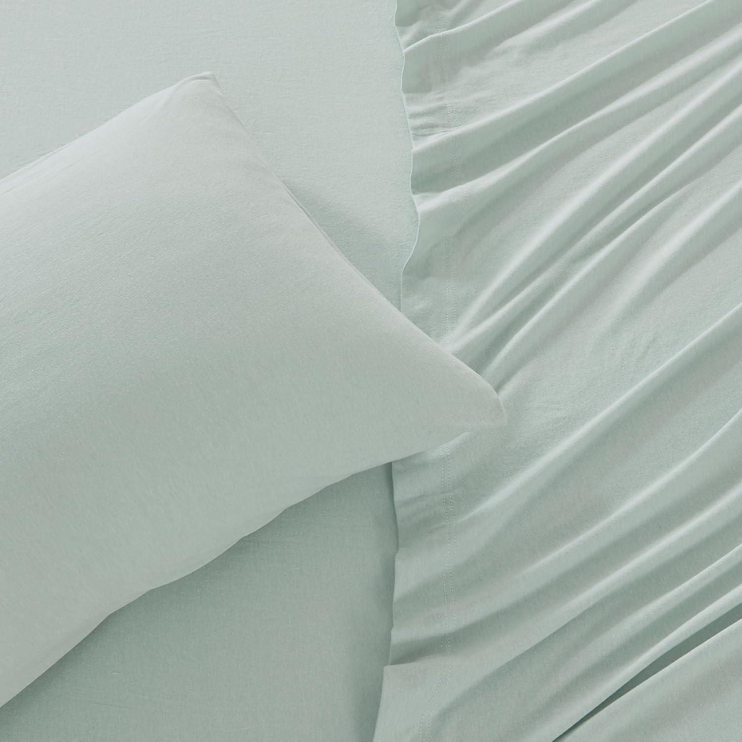 Ultra-Soft Heathered Jersey Knit Cotten Blend Sheet Set - Great Bay Home