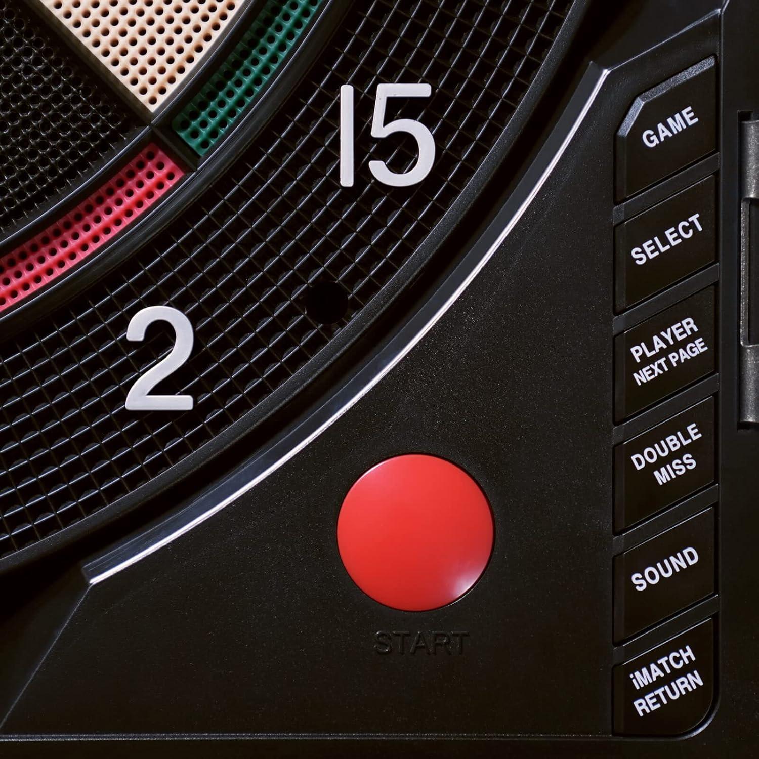 Electronic Dart Board LED Electric Digital Dart Boards for Adults with Cabinet with 12 Soft Tip Dartboard Set