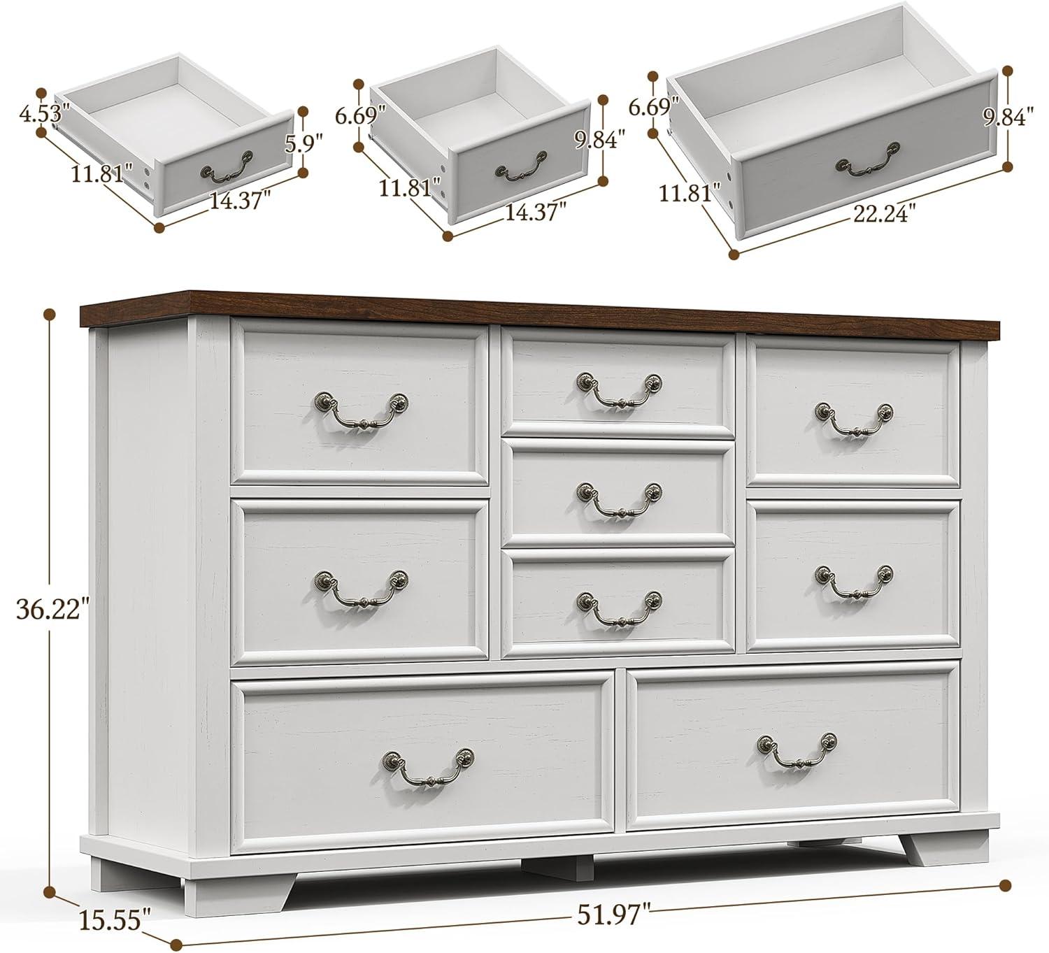 Charlton Home® Dresser For Bedroom With 9 Drawers
