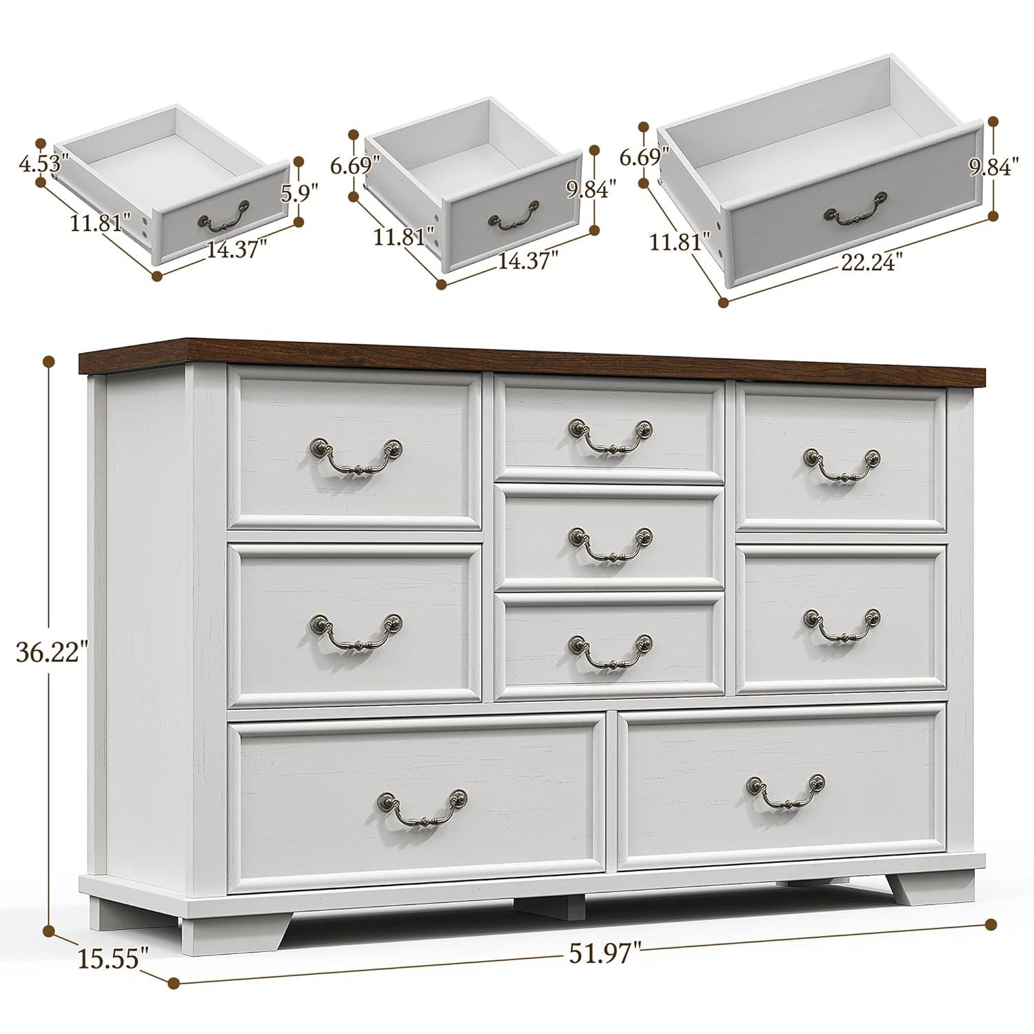 Charlton Home® Dresser For Bedroom With 9 Drawers