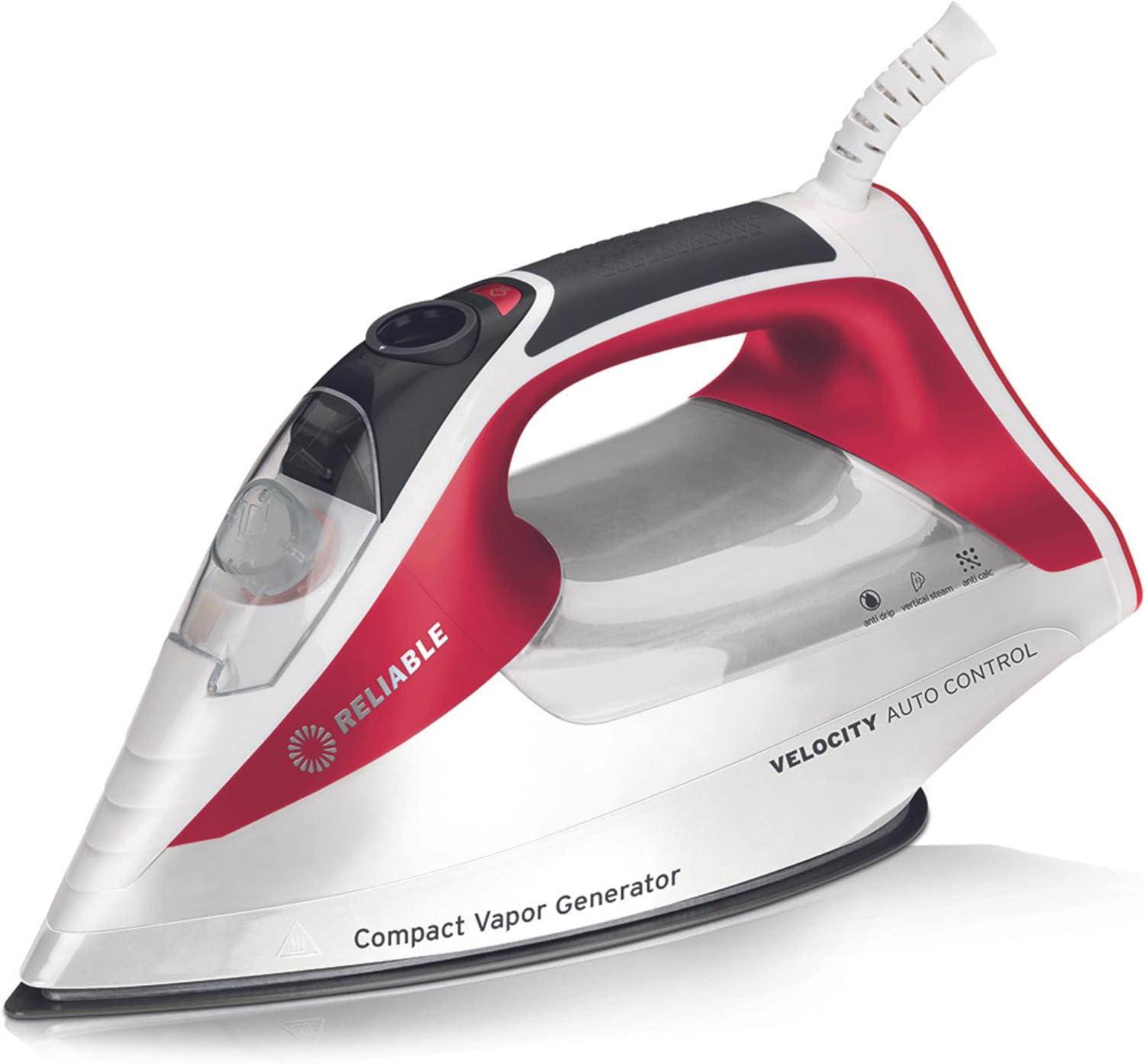 Reliable Velocity Steam Iron - Auto Control Compact Vapor Generator with Sensor Technology, Patented