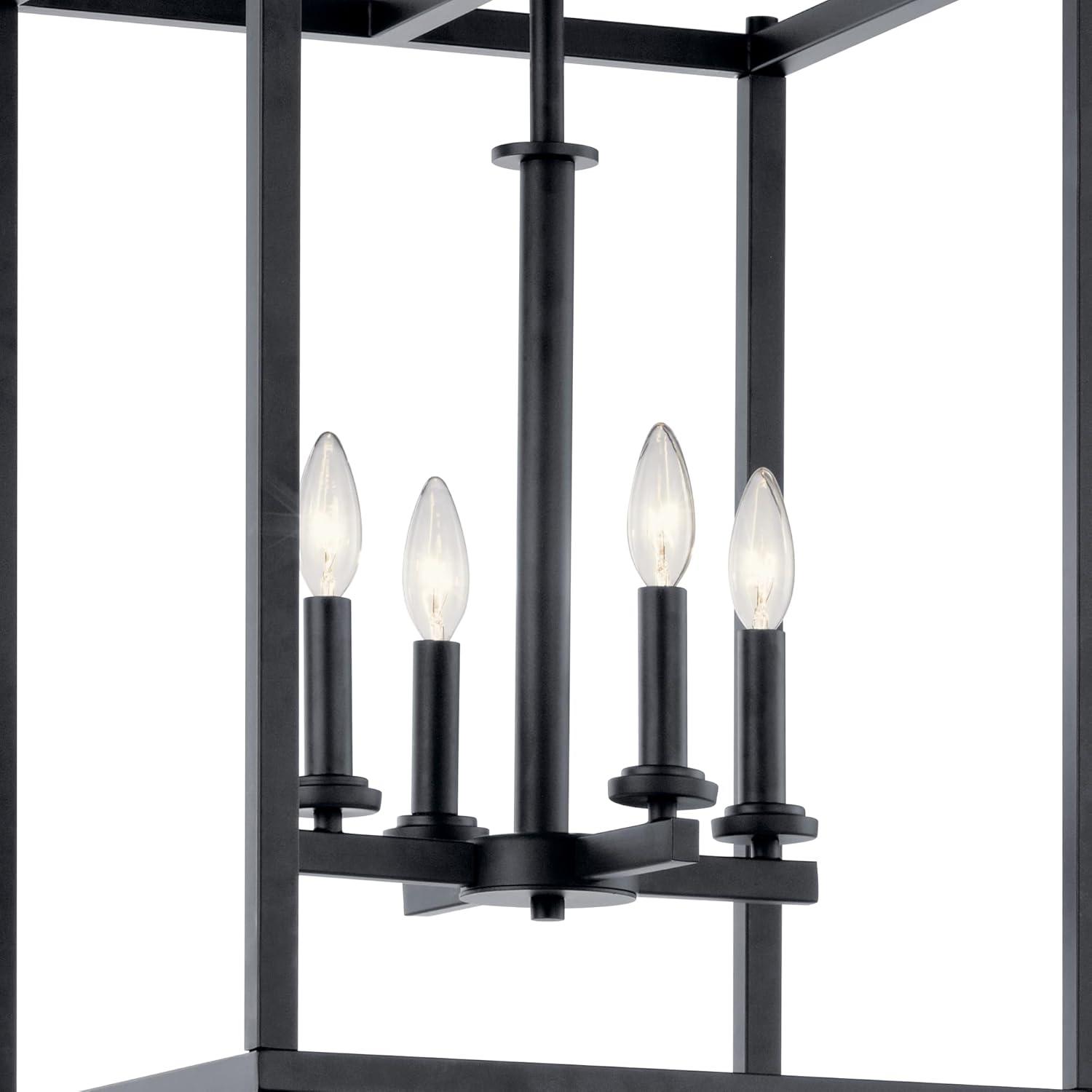 Kichler 43998 Crosby 4 Light 16" Wide Taper Candle Pendant - Black