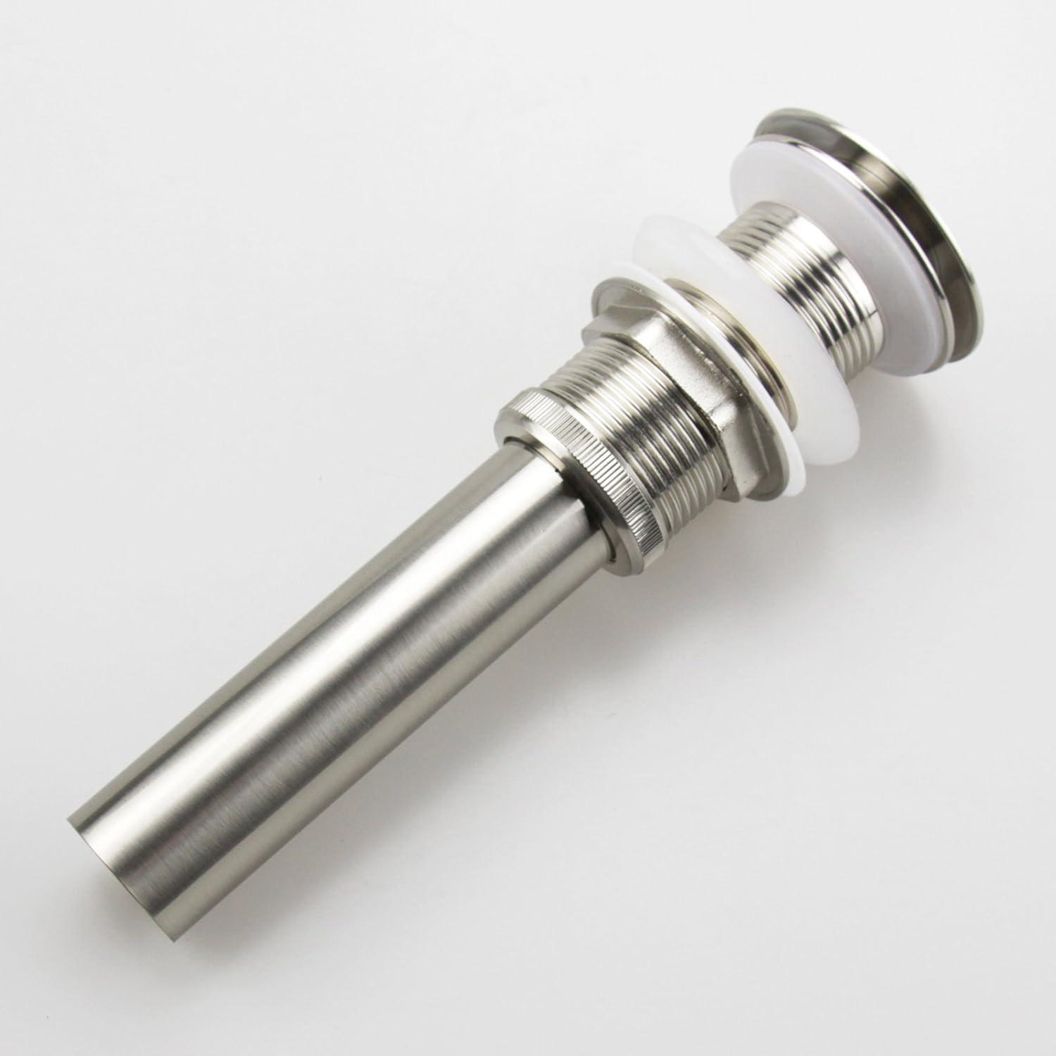 Brushed Nickel Solid Brass Bathroom Sink Drain Stopper