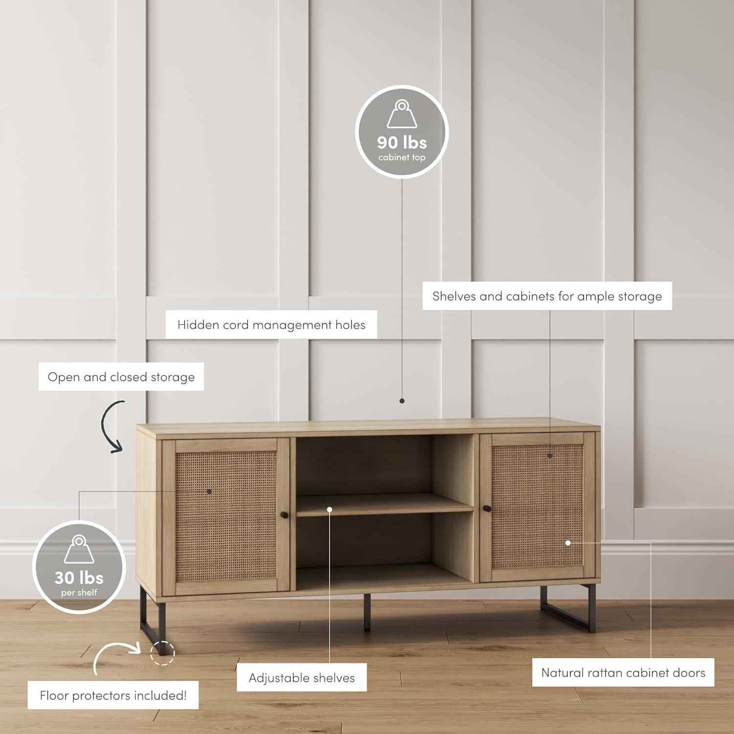 Mina TV Stand for TVs up to 55" (2-Piece Set)