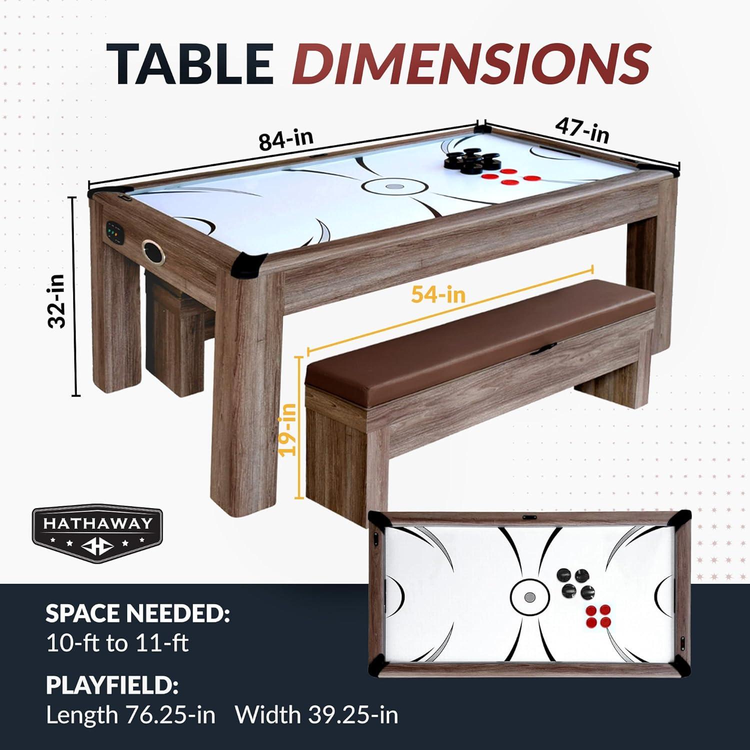 84" 2 - Player Air Hockey Table Digital Scoreboard