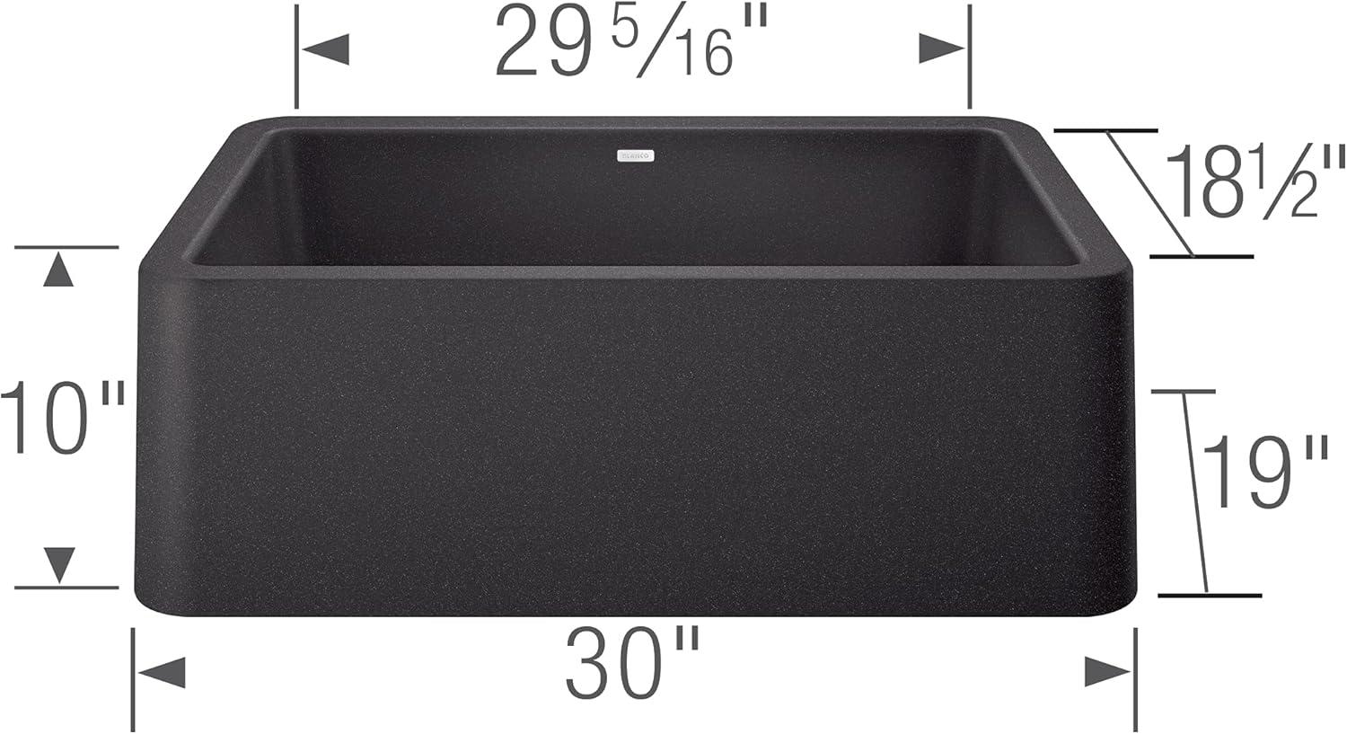 Ikon SILGRANIT 30" L x 19" W Farmhouse Sink
